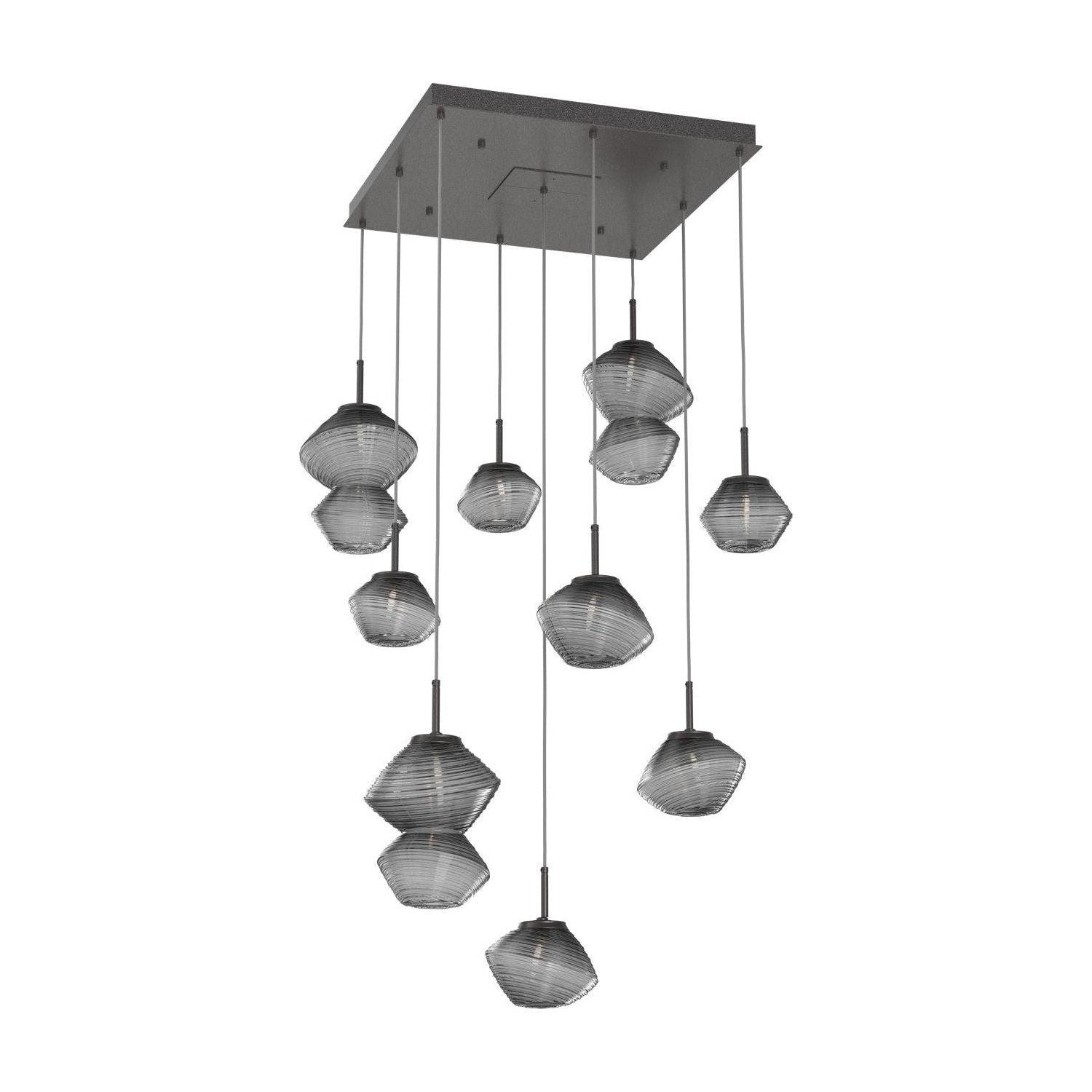 Hammerton Studio - Mesa Square 9 Light Multi-Light Pendant - CHB0089-09-GP-S-C01-L1 - Canada Light Shop