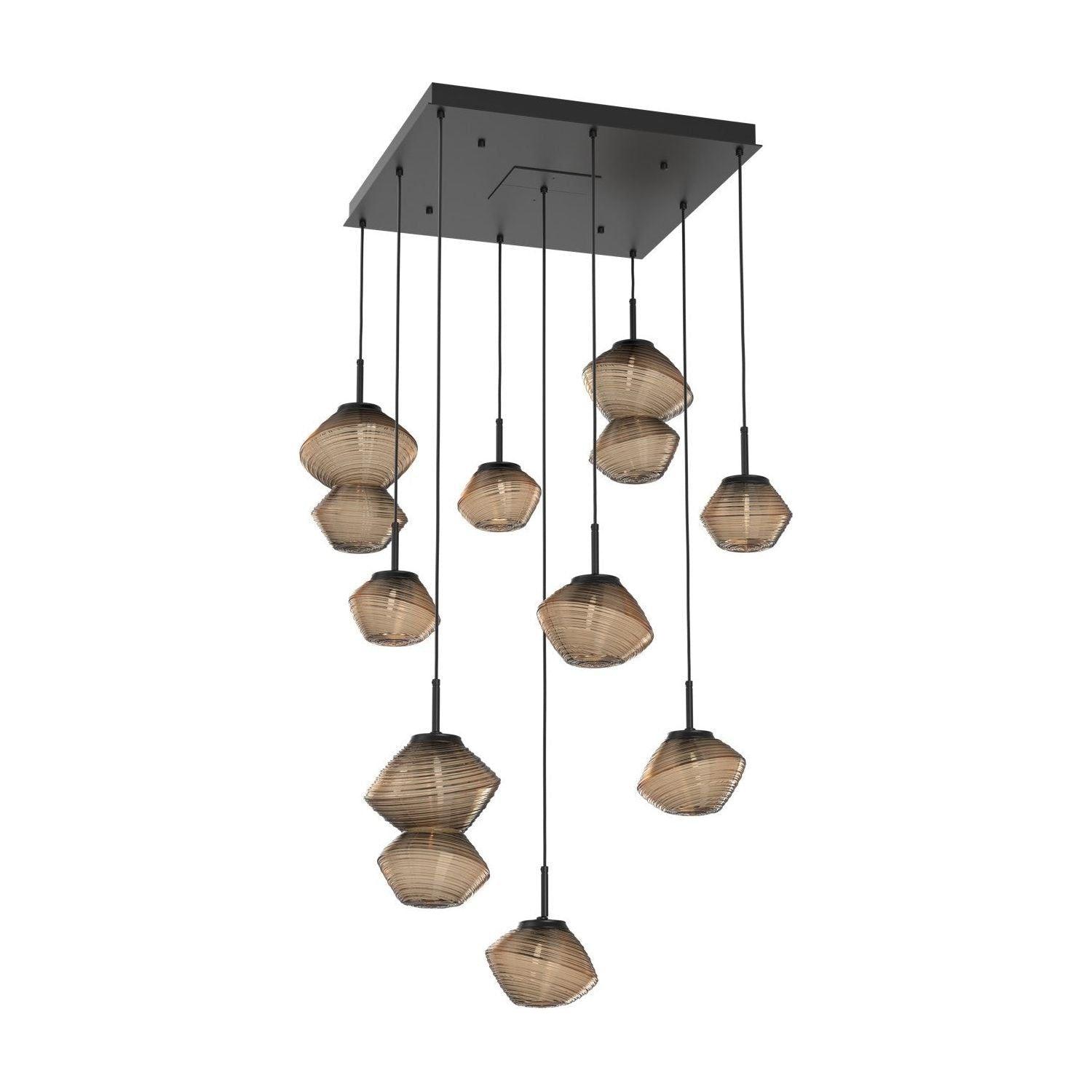 Hammerton Studio - Mesa Square 9 Light Multi-Light Pendant - CHB0089-09-MB-B-C01-L3 - Canada Light Shop