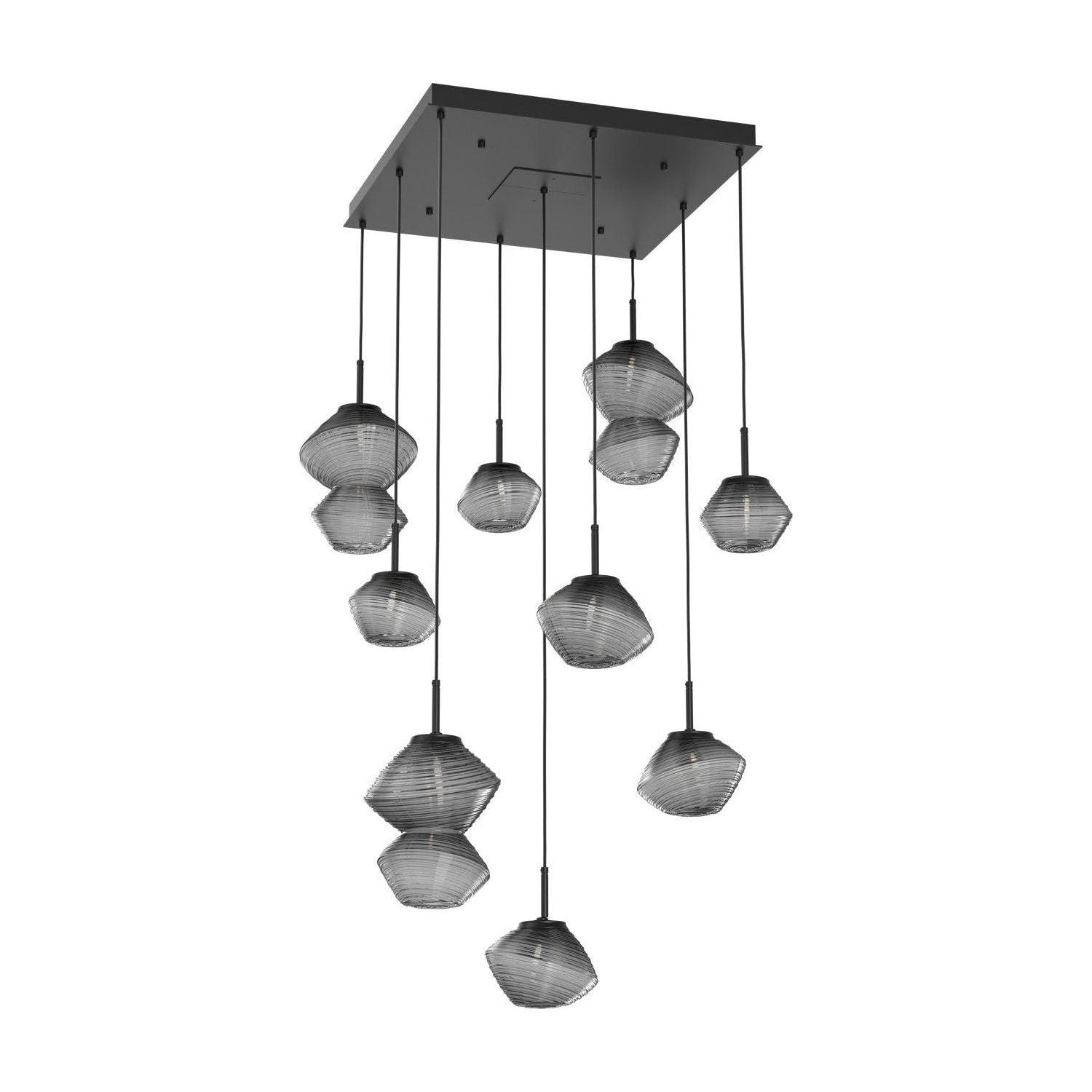 Hammerton Studio - Mesa Square 9 Light Multi-Light Pendant - CHB0089-09-MB-S-C01-L1 - Canada Light Shop