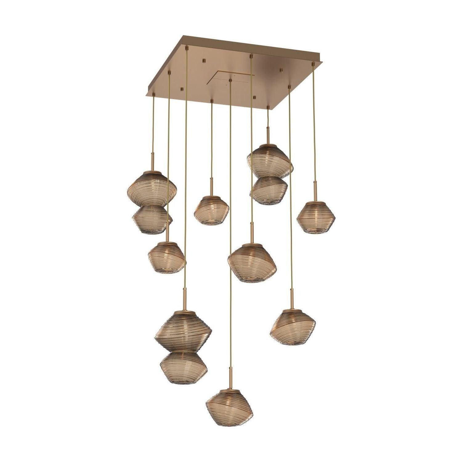Hammerton Studio - Mesa Square 9 Light Multi-Light Pendant - CHB0089-09-NB-B-C01-L1 - Canada Light Shop
