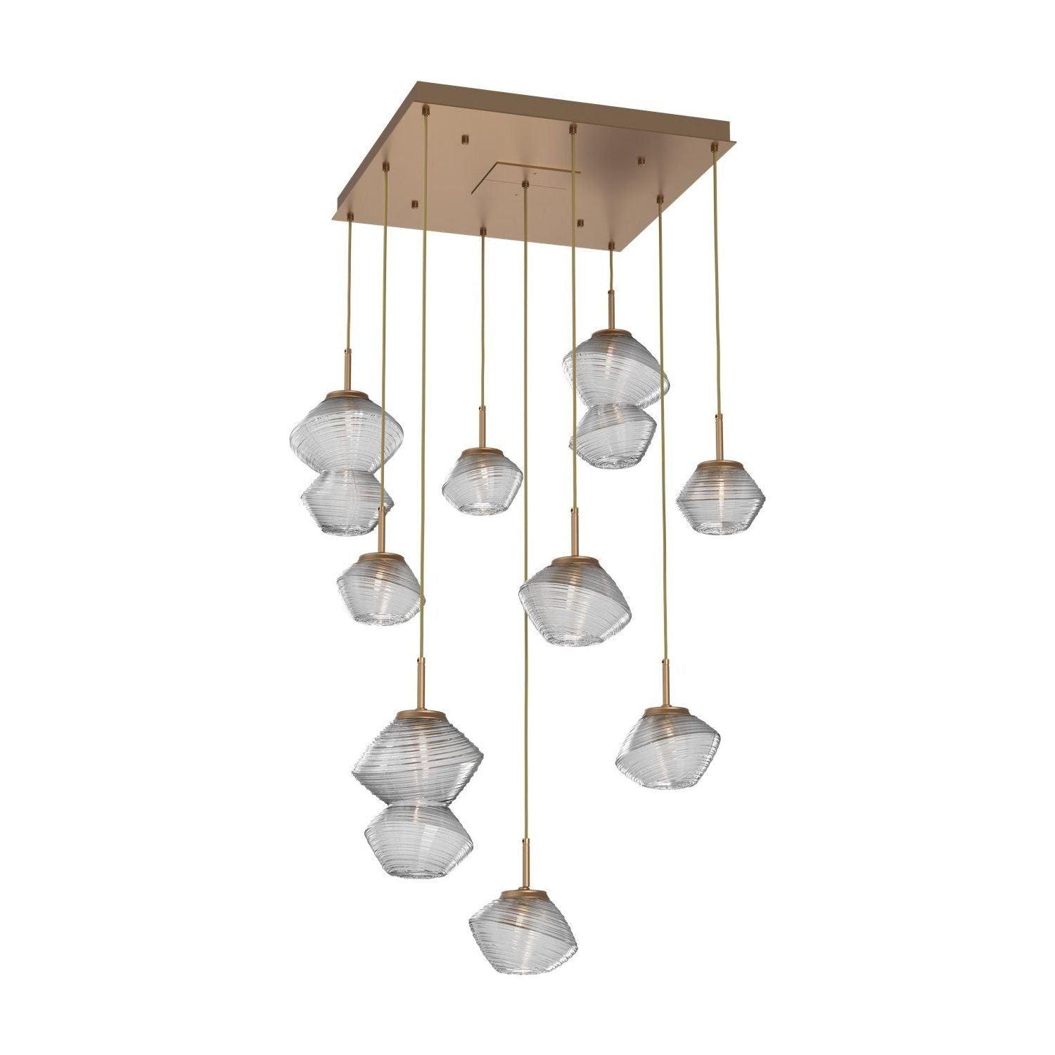 Hammerton Studio - Mesa Square 9 Light Multi-Light Pendant - CHB0089-09-NB-C-C01-L3 - Canada Light Shop
