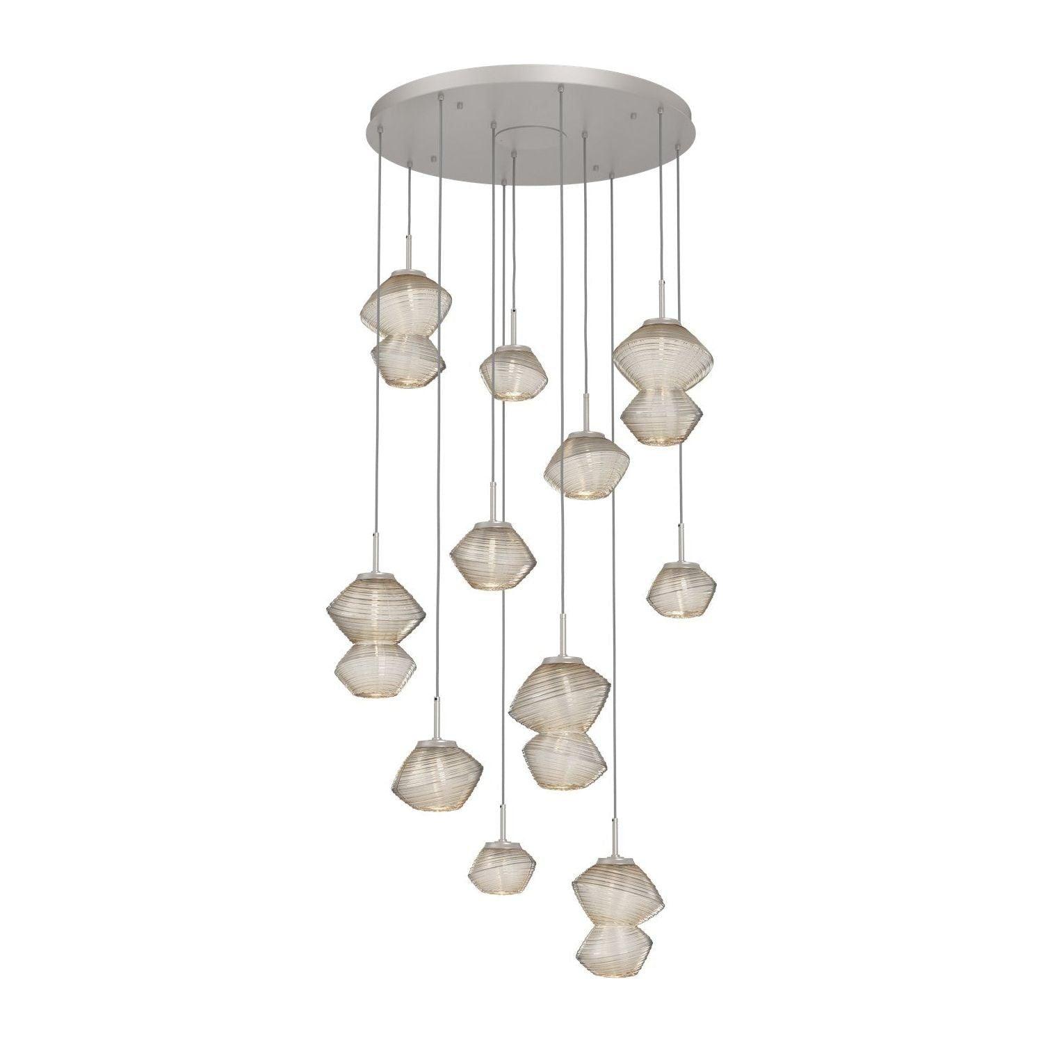 Hammerton Studio - Mesa 11 Light Multi-Light LED Pendant - CHB0089-11-BS-A-C01-L3 - Canada Light Shop