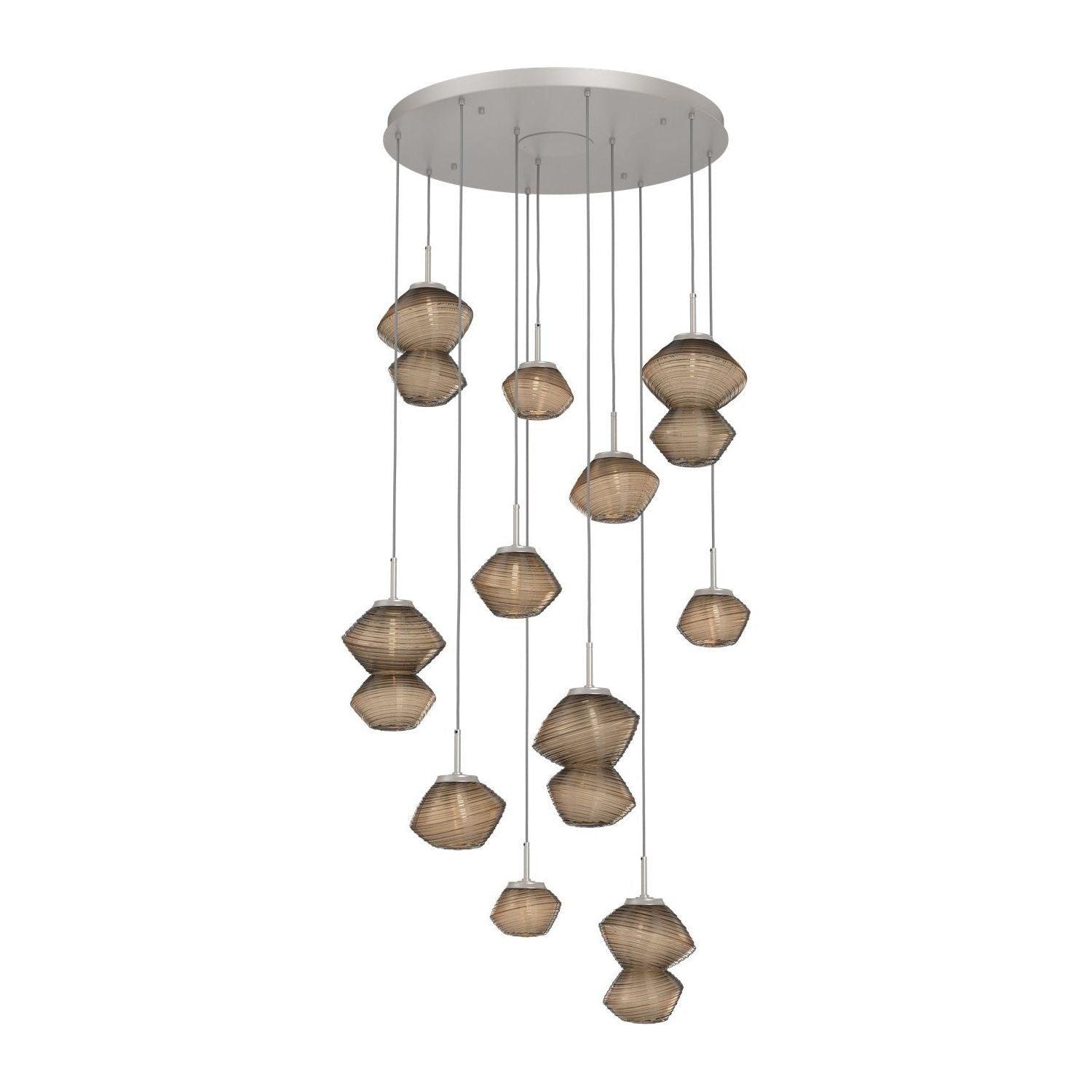 Hammerton Studio - Mesa 11 Light Multi-Light LED Pendant - CHB0089-11-BS-B-C01-L1 - Canada Light Shop