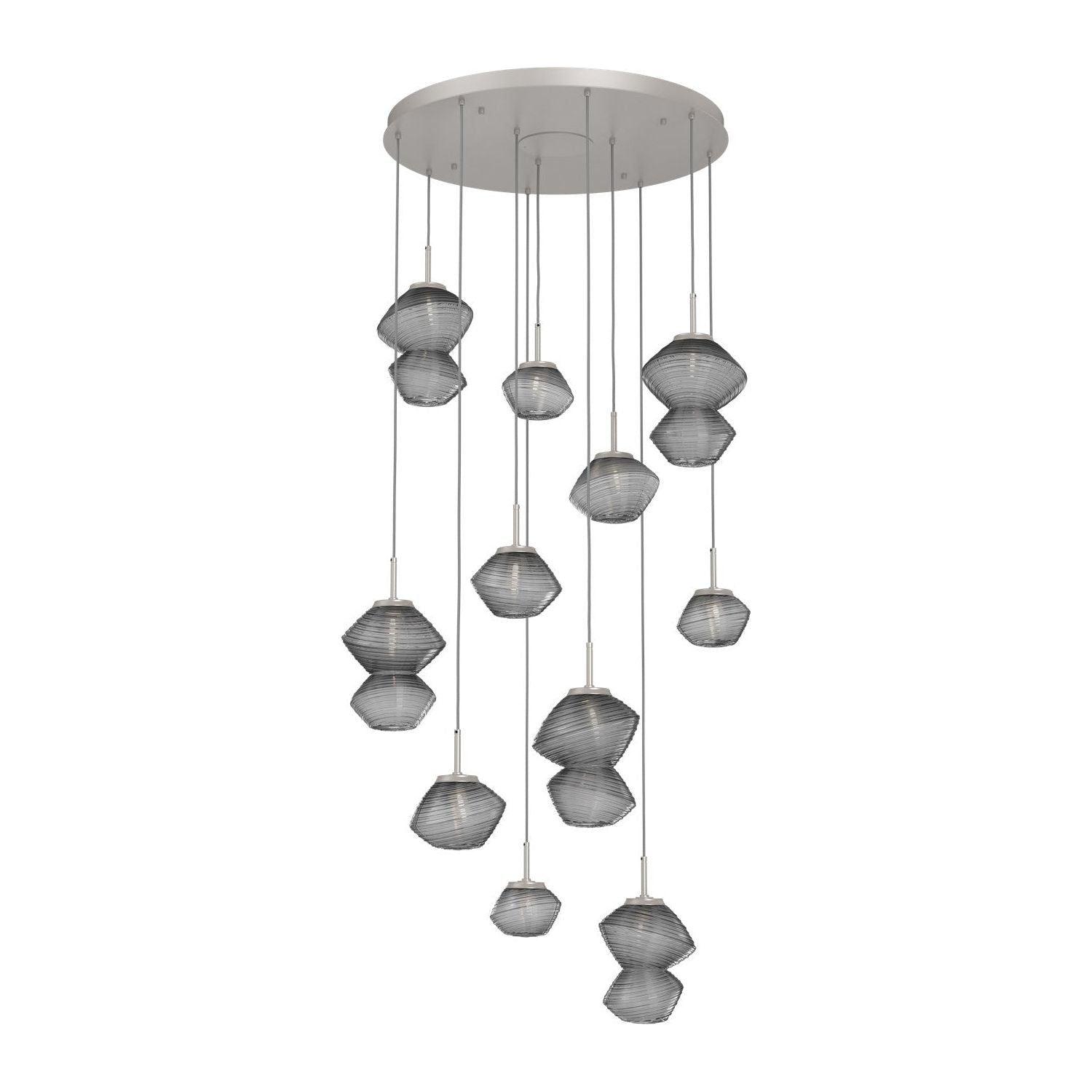 Hammerton Studio - Mesa 11 Light Multi-Light LED Pendant - CHB0089-11-BS-S-C01-L1 - Canada Light Shop