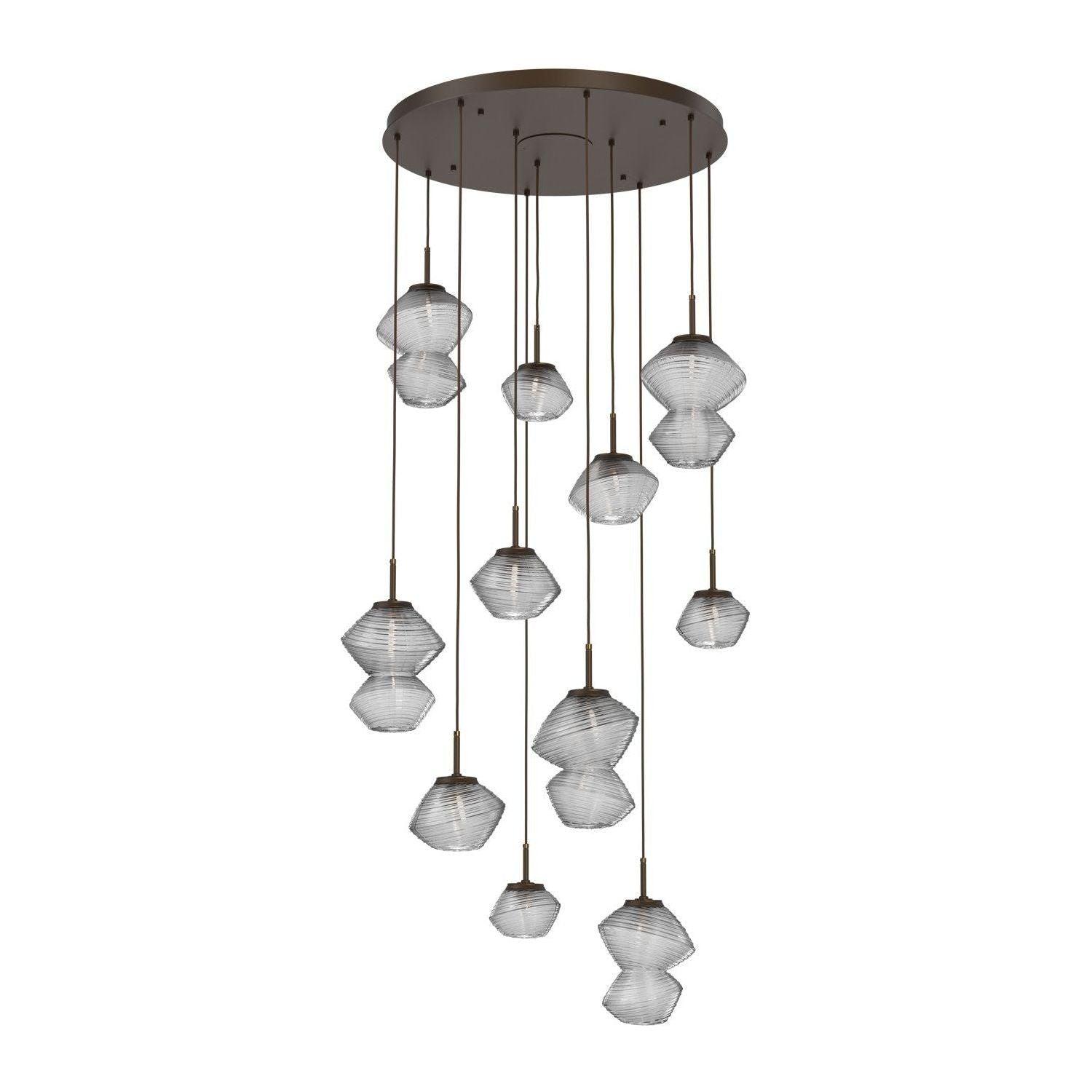 Hammerton Studio - Mesa 11 Light Multi-Light LED Pendant - CHB0089-11-FB-C-C01-L3 - Canada Light Shop