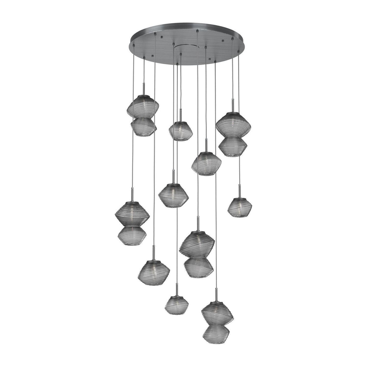 Hammerton Studio - Mesa 11 Light Multi-Light LED Pendant - CHB0089-11-GM-S-C01-L3 - Canada Light Shop