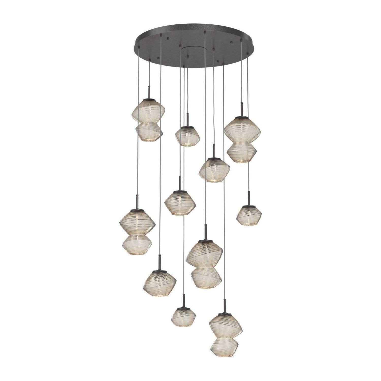 Hammerton Studio - Mesa 11 Light Multi-Light LED Pendant - CHB0089-11-GP-A-C01-L3 - Canada Light Shop