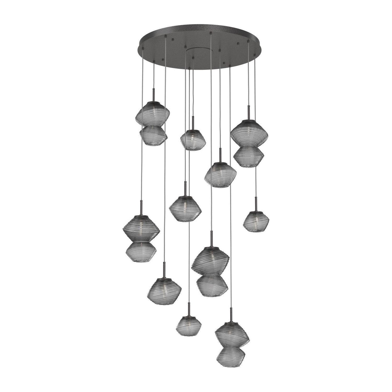 Hammerton Studio - Mesa 11 Light Multi-Light LED Pendant - CHB0089-11-GP-S-C01-L1 - Canada Light Shop