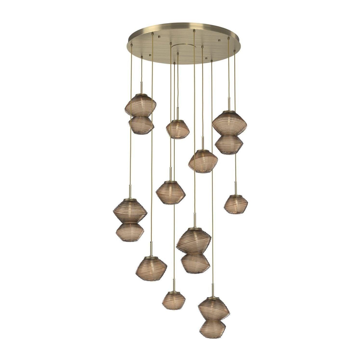Hammerton Studio - Mesa 11 Light Multi-Light LED Pendant - CHB0089-11-HB-B-C01-L3 - Canada Light Shop