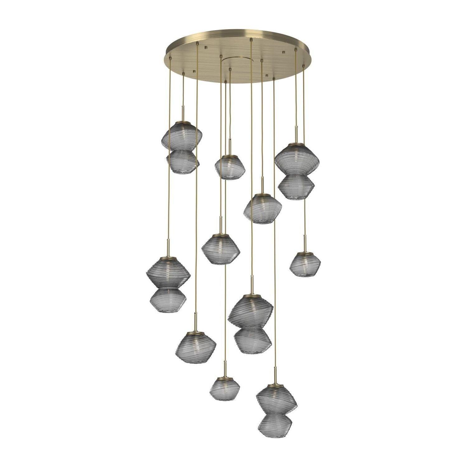 Hammerton Studio - Mesa 11 Light Multi-Light LED Pendant - CHB0089-11-HB-S-C01-L3 - Canada Light Shop