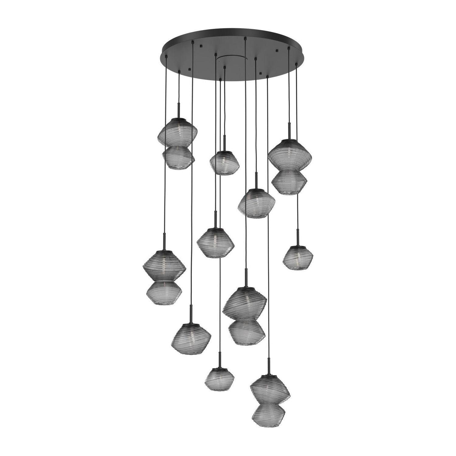 Hammerton Studio - Mesa 11 Light Multi-Light LED Pendant - CHB0089-11-MB-S-C01-L3 - Canada Light Shop