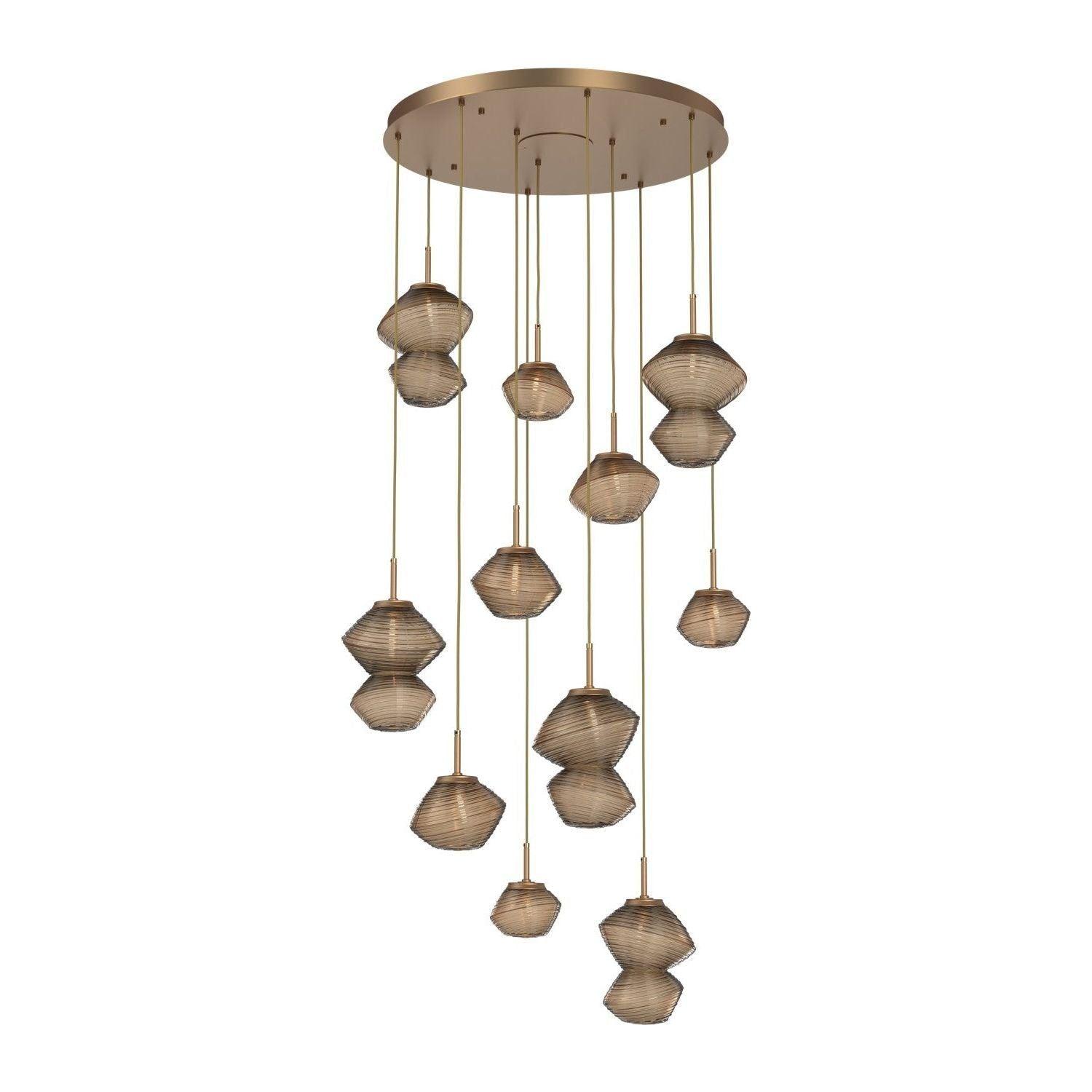 Hammerton Studio - Mesa 11 Light Multi-Light LED Pendant - CHB0089-11-NB-B-C01-L3 - Canada Light Shop