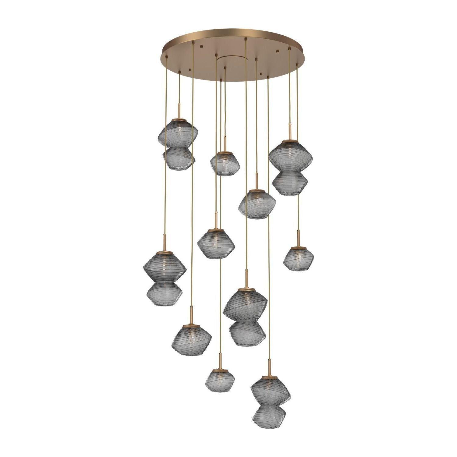 Hammerton Studio - Mesa 11 Light Multi-Light LED Pendant - CHB0089-11-NB-S-C01-L3 - Canada Light Shop