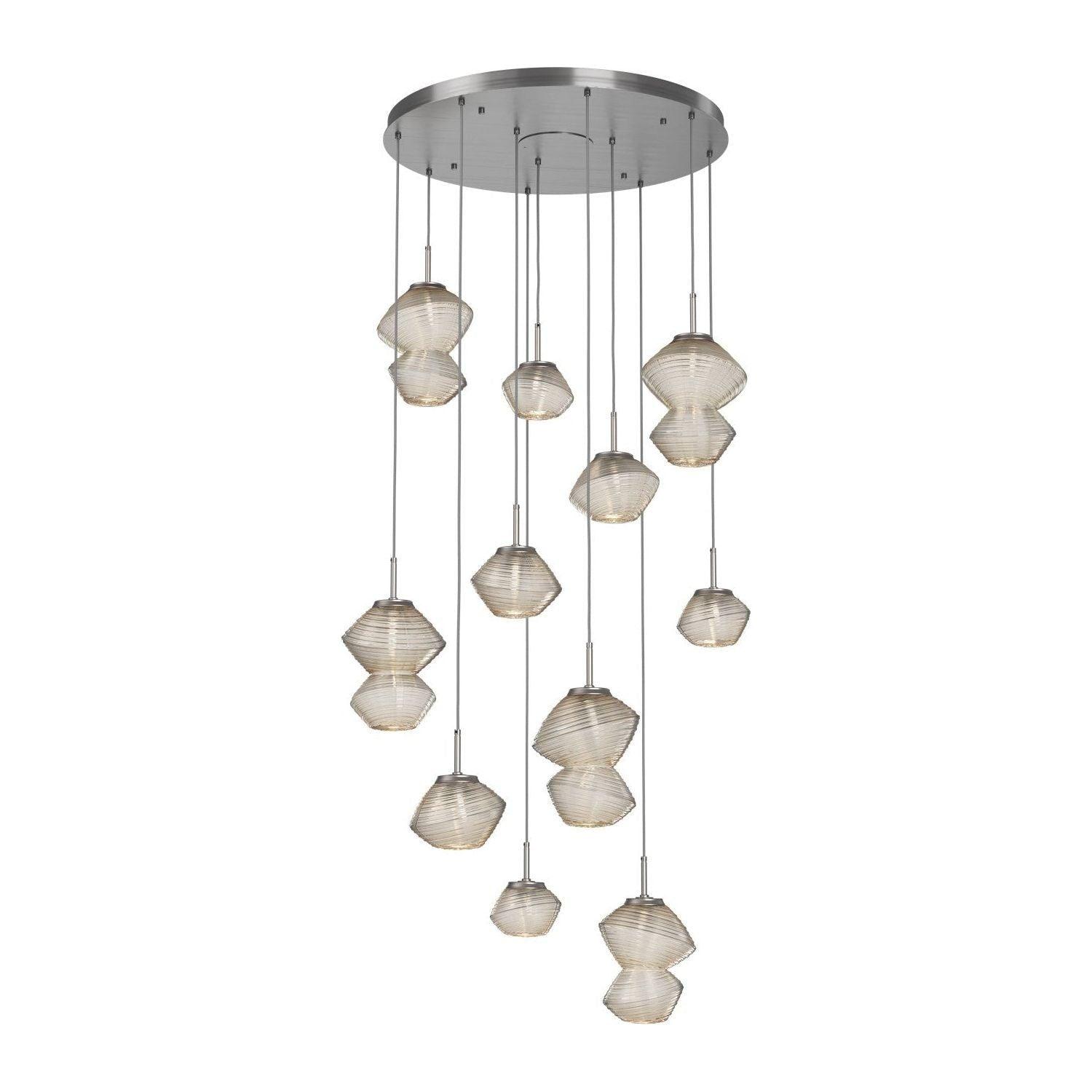 Hammerton Studio - Mesa 11 Light Multi-Light LED Pendant - CHB0089-11-SN-A-C01-L3 - Canada Light Shop