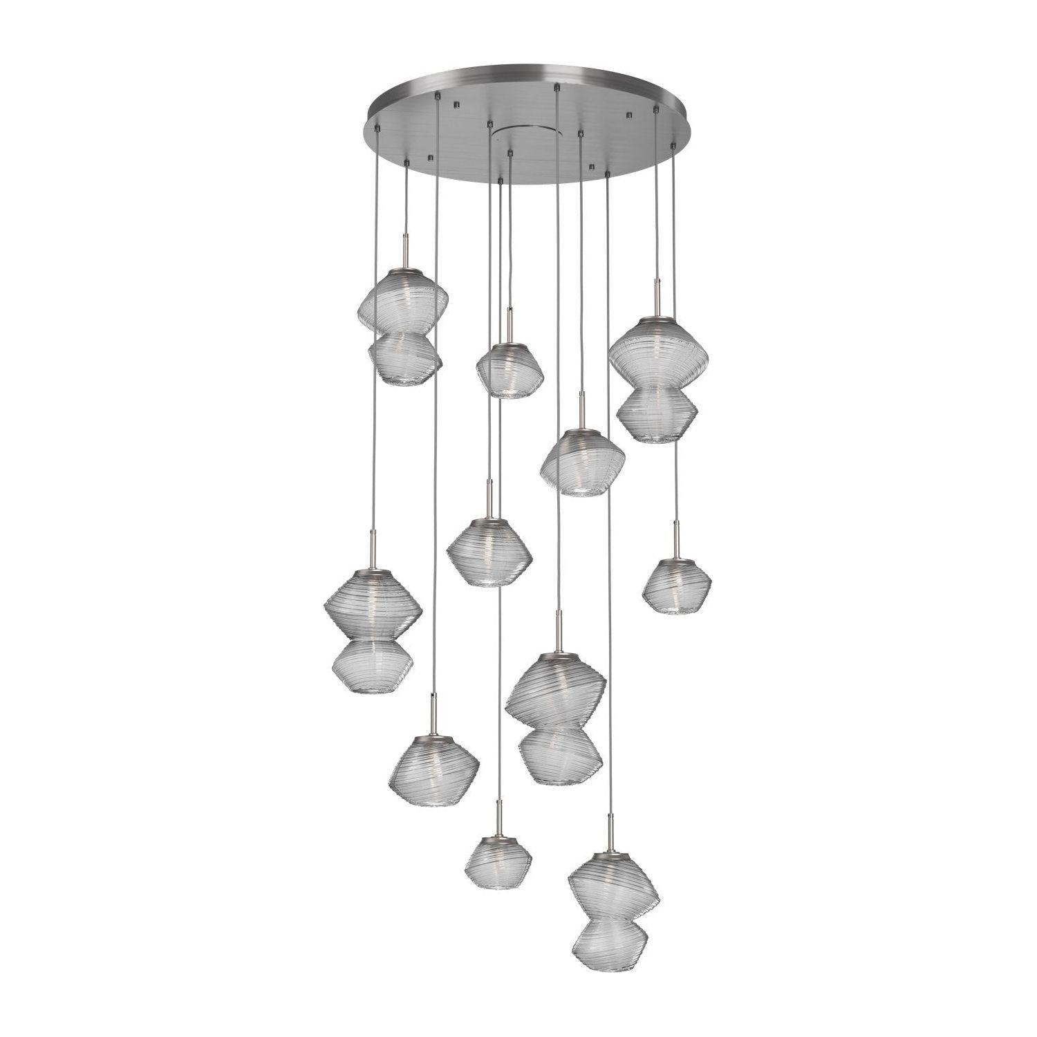 Hammerton Studio - Mesa 11 Light Multi-Light LED Pendant - CHB0089-11-SN-C-C01-L1 - Canada Light Shop