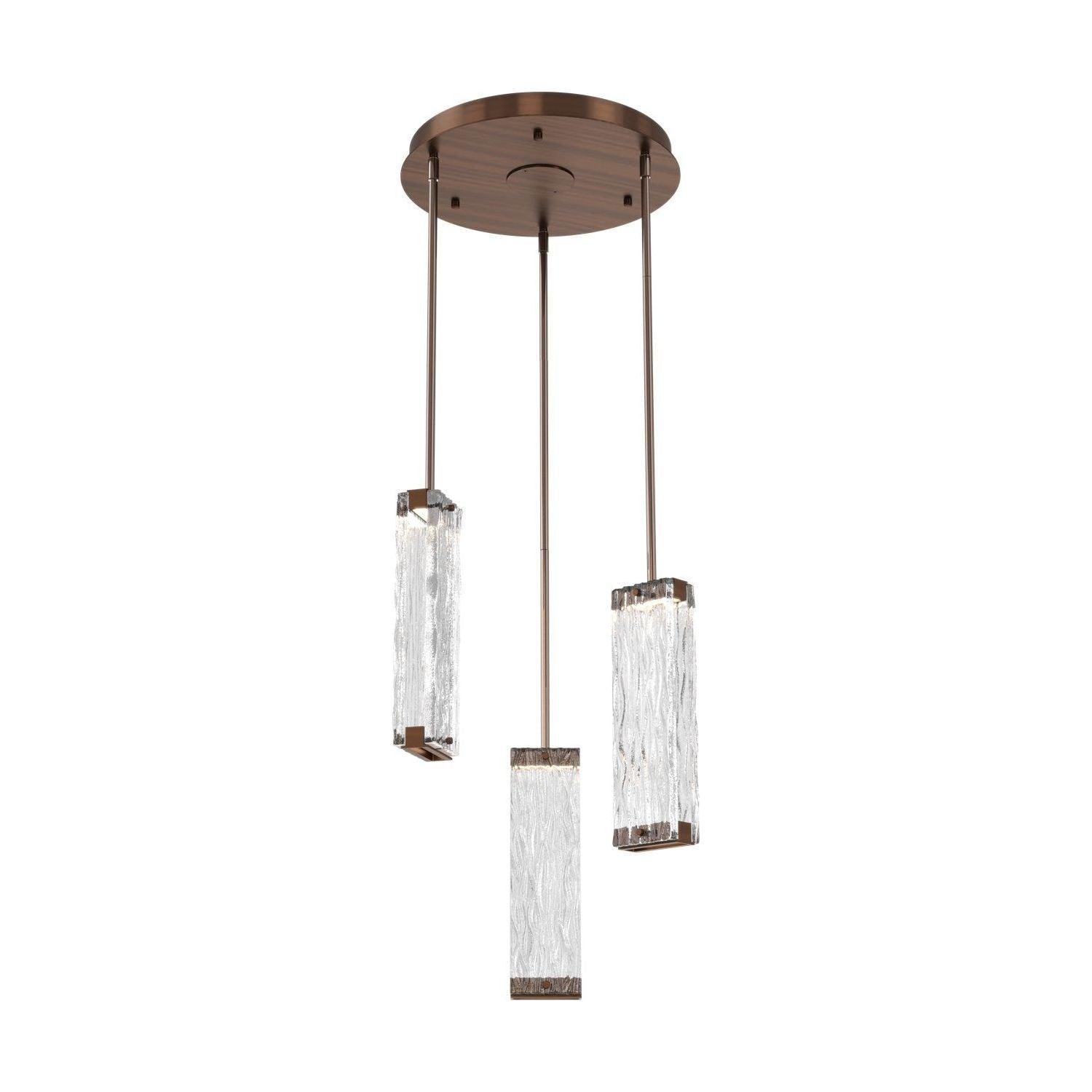 Hammerton Studio - Tabulo LED Multi-Light Pendant - CHB0090-03-RB-TT-001-L3 - Canada Light Shop