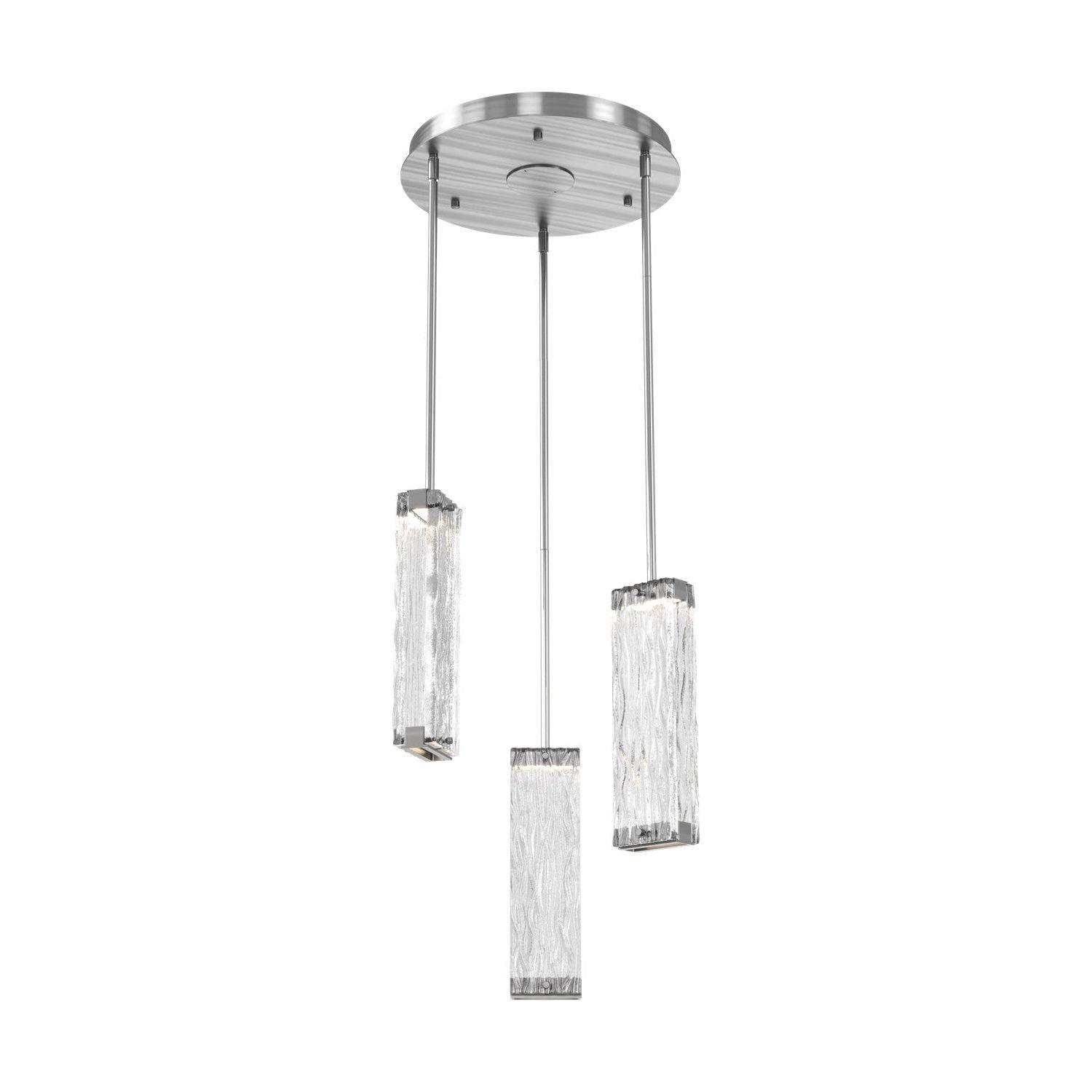 Hammerton Studio - Tabulo LED Multi-Light Pendant - CHB0090-03-SN-TT-001-L3 - Canada Light Shop
