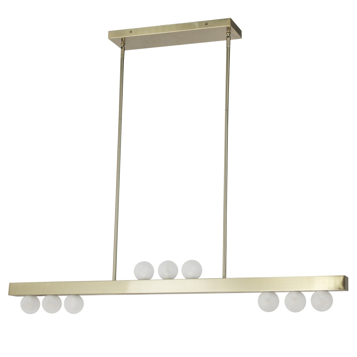Dainolite Canada - RAL-429HP-AGB - Nine Light Pendant - Raleigh - Aged Brass
