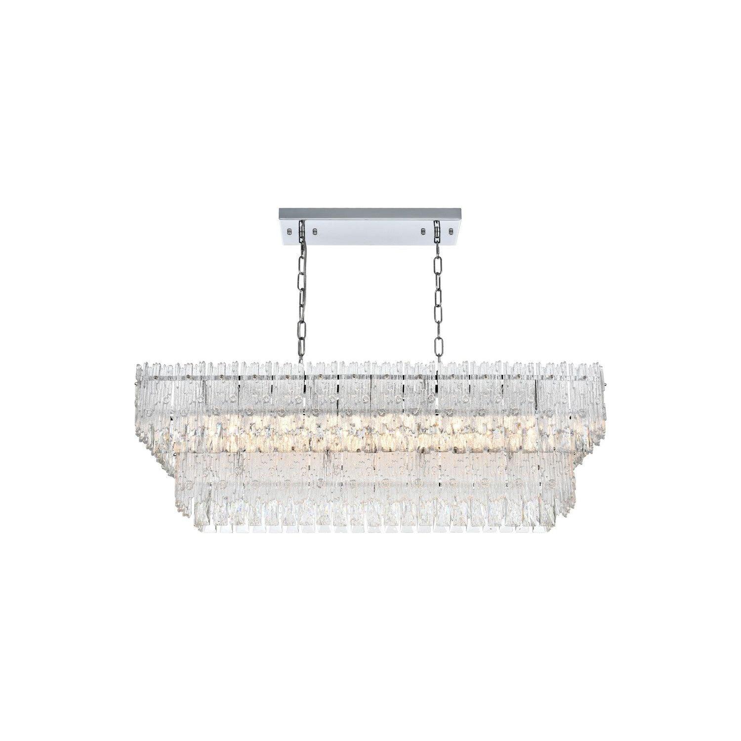 Elegant Lighting - Emilia Linear Chandelier - 1780G37C - Canada Light Shop