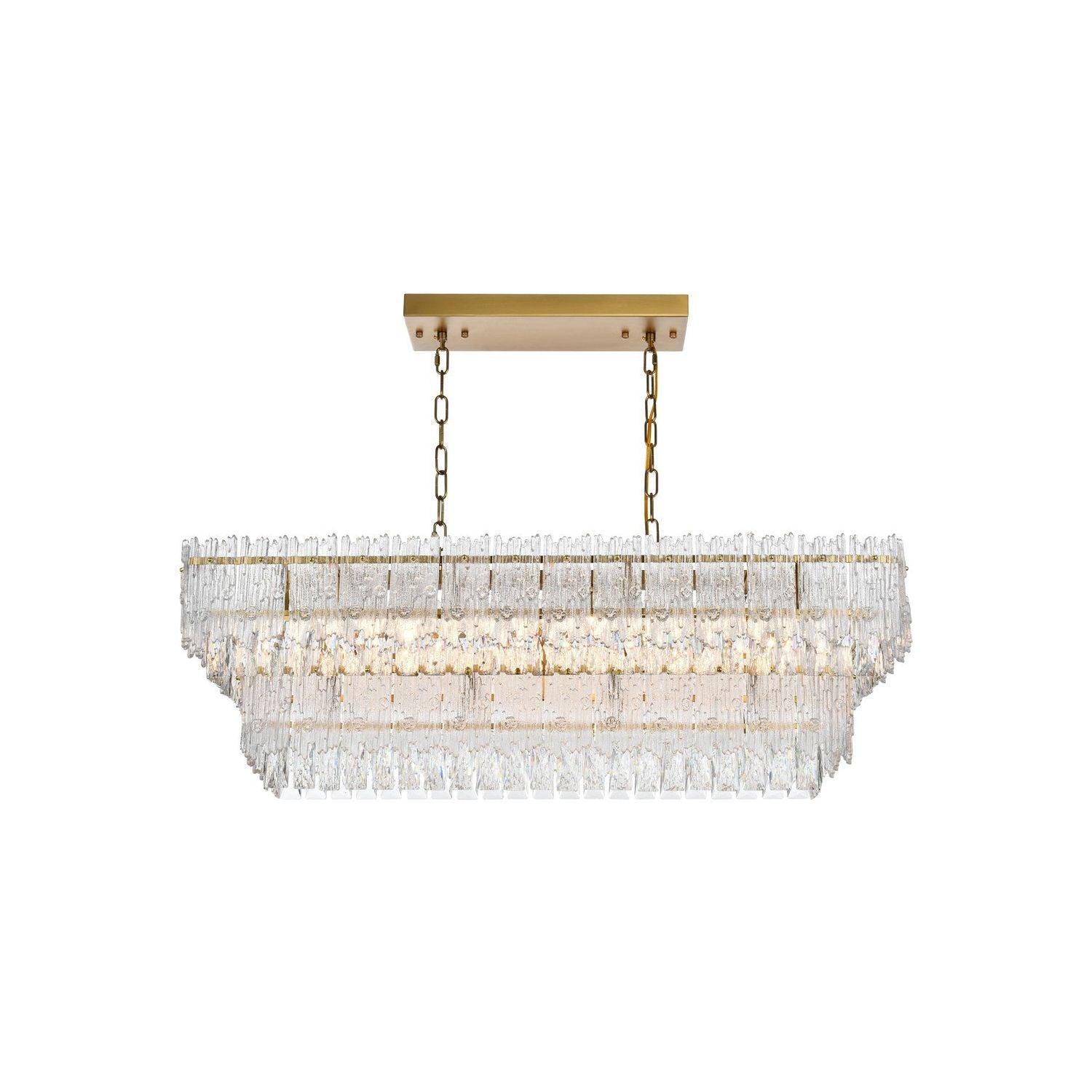 Elegant Lighting - Emilia Linear Chandelier - 1780G37SG - Canada Light Shop