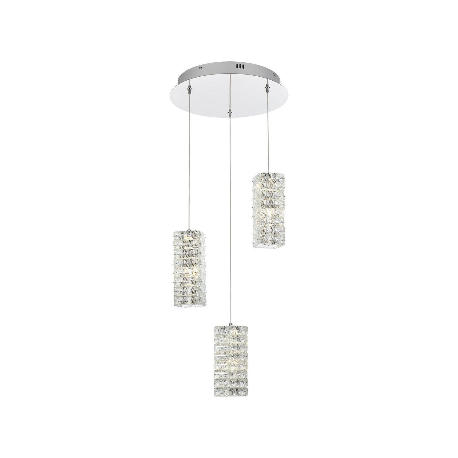 Elegant Lighting - Aston LED Multi-Light Pendant - 3680D3RC - Canada Light Shop