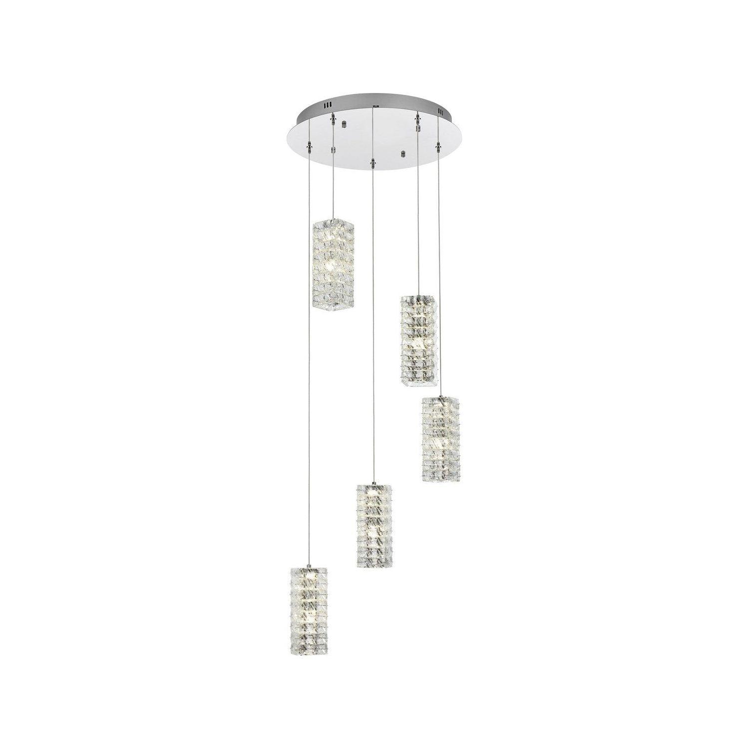 Elegant Lighting - Aston LED Multi-Light Pendant - 3680D5RC - Canada Light Shop