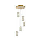 Elegant Lighting - Aston LED Multi-Light Pendant - 3680D5RSG - Canada Light Shop
