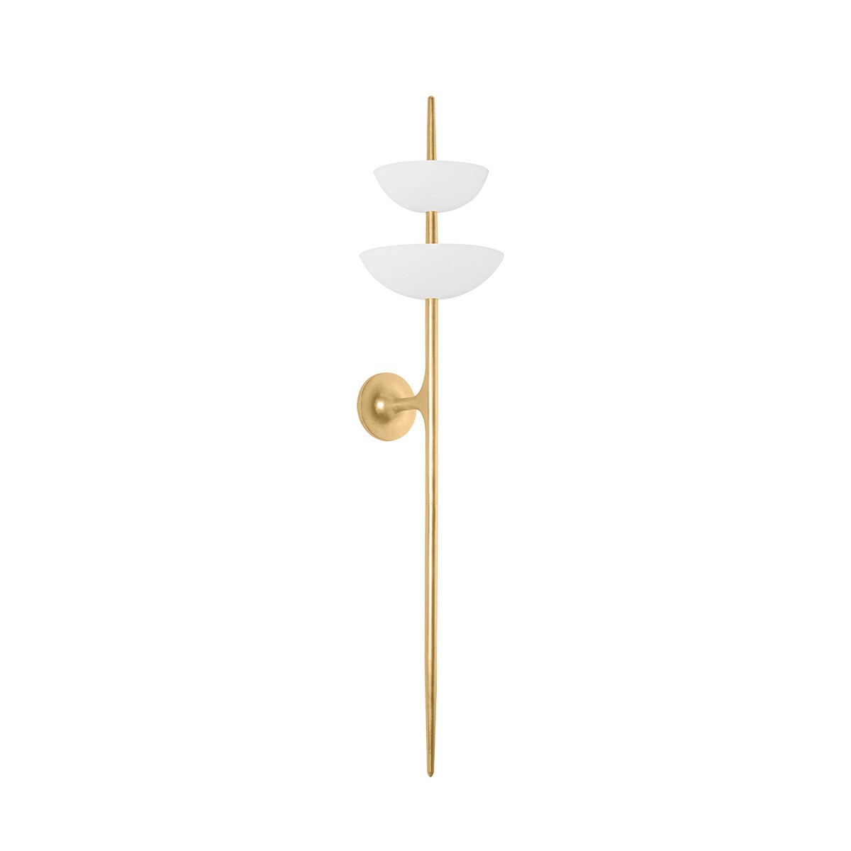Corbett Lighting Canada - 477-02-VGL/GSW - LED Wall Sconce - Evander - Vintage Gold Leaf/Gesso White