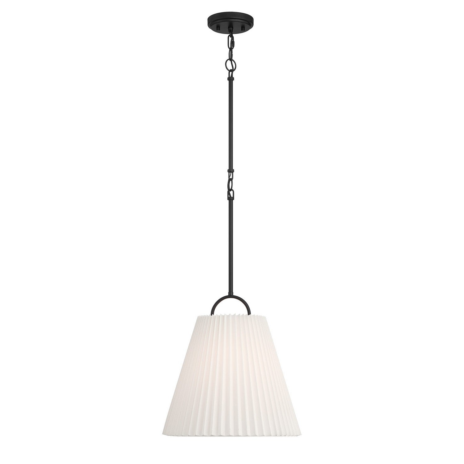 Meridian M7045MBK One Light Pendant in Matte Black