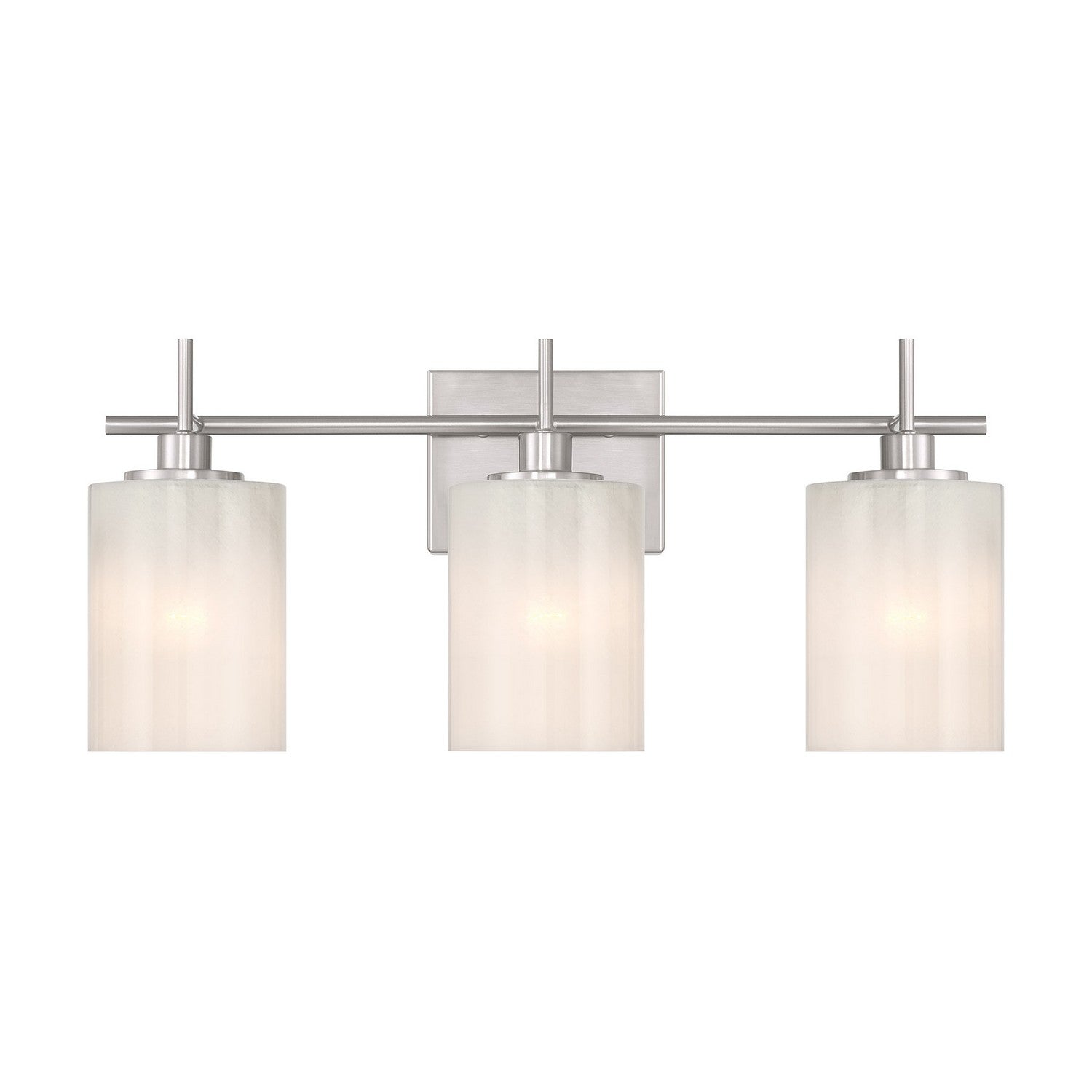 Meridian M80084BN Three Light Bathroom Vanity in Brushed Nickel
