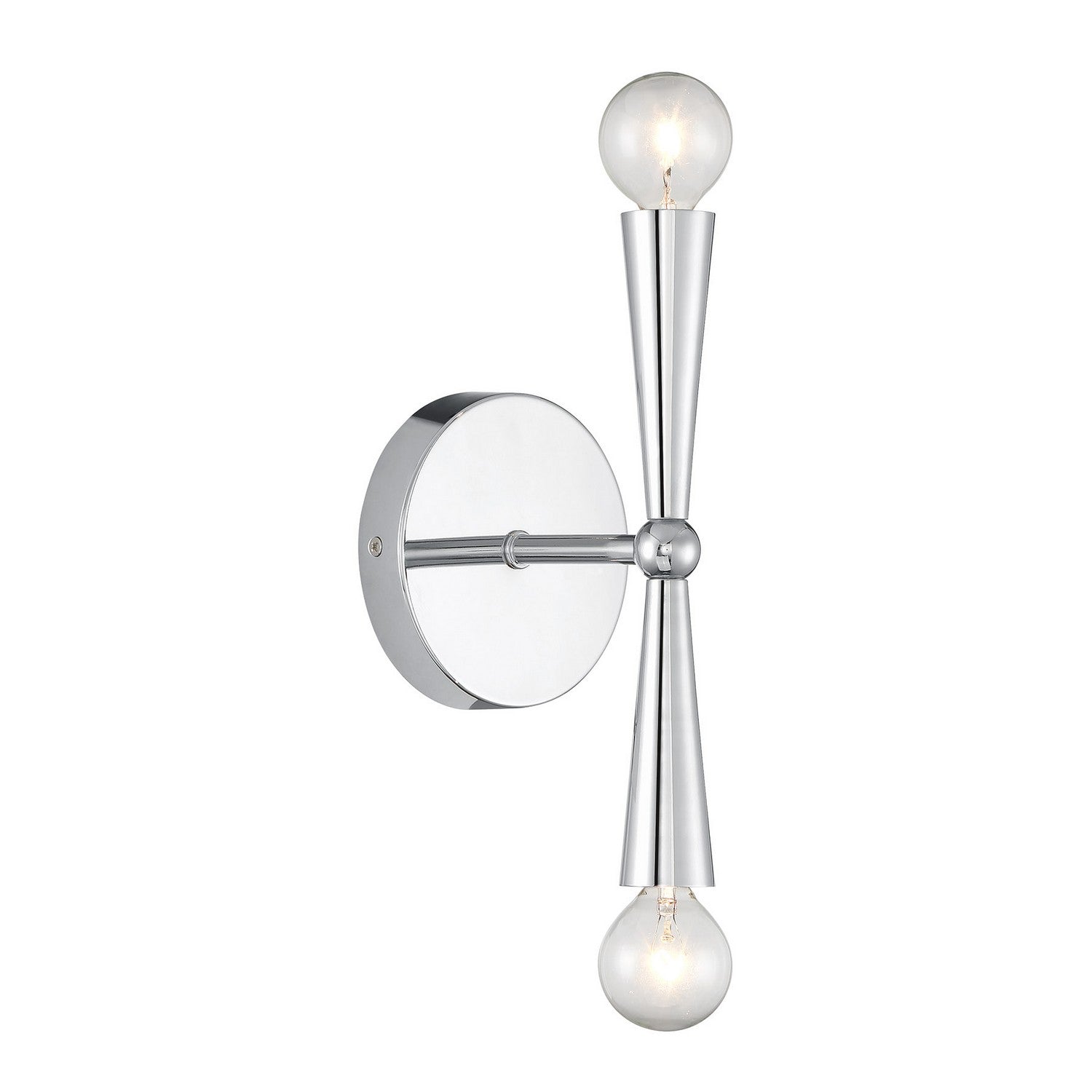 Meridian M90110CH Two Light Wall Sconce in Chrome