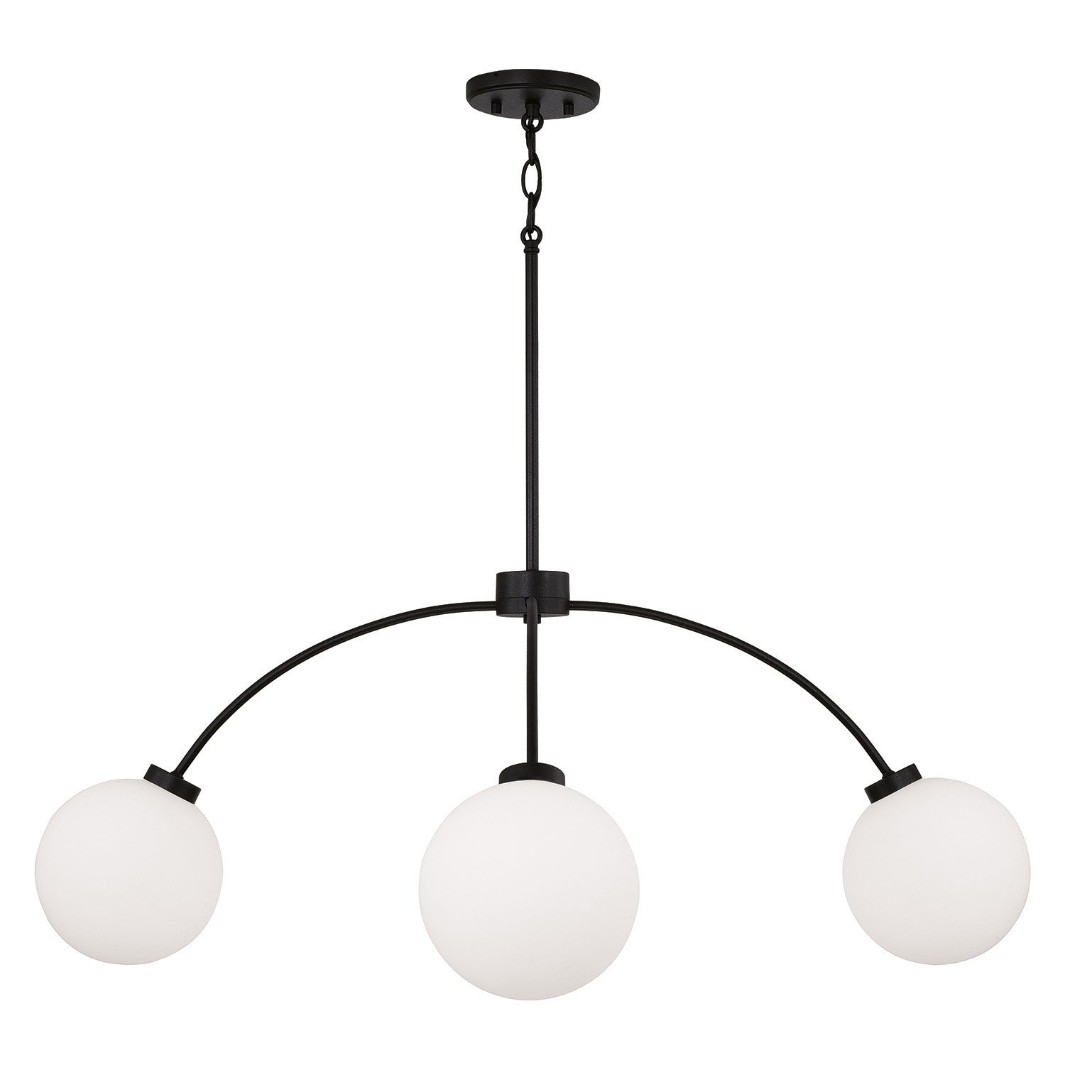Capital Lighting - 457141BI-557 - Four Light Chandelier - Amos - Black Iron