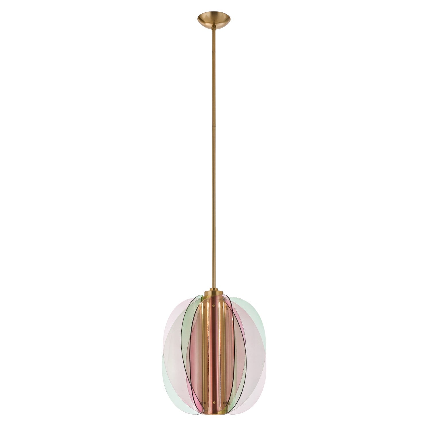 Kalco - 521055WB - LED Pendant - Tulipa - Winter Brass