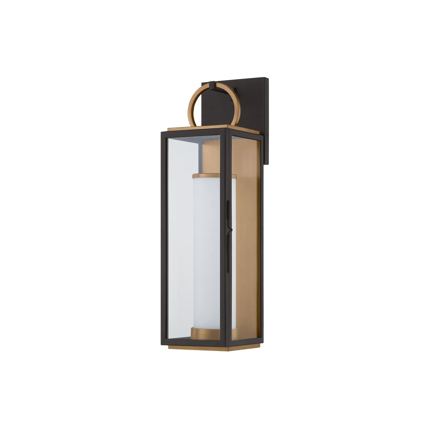 Troy Lighting Canada - B6718-PBR/TBK - LED Wall Sconce - Gareth - Patina Brass/Textured Black