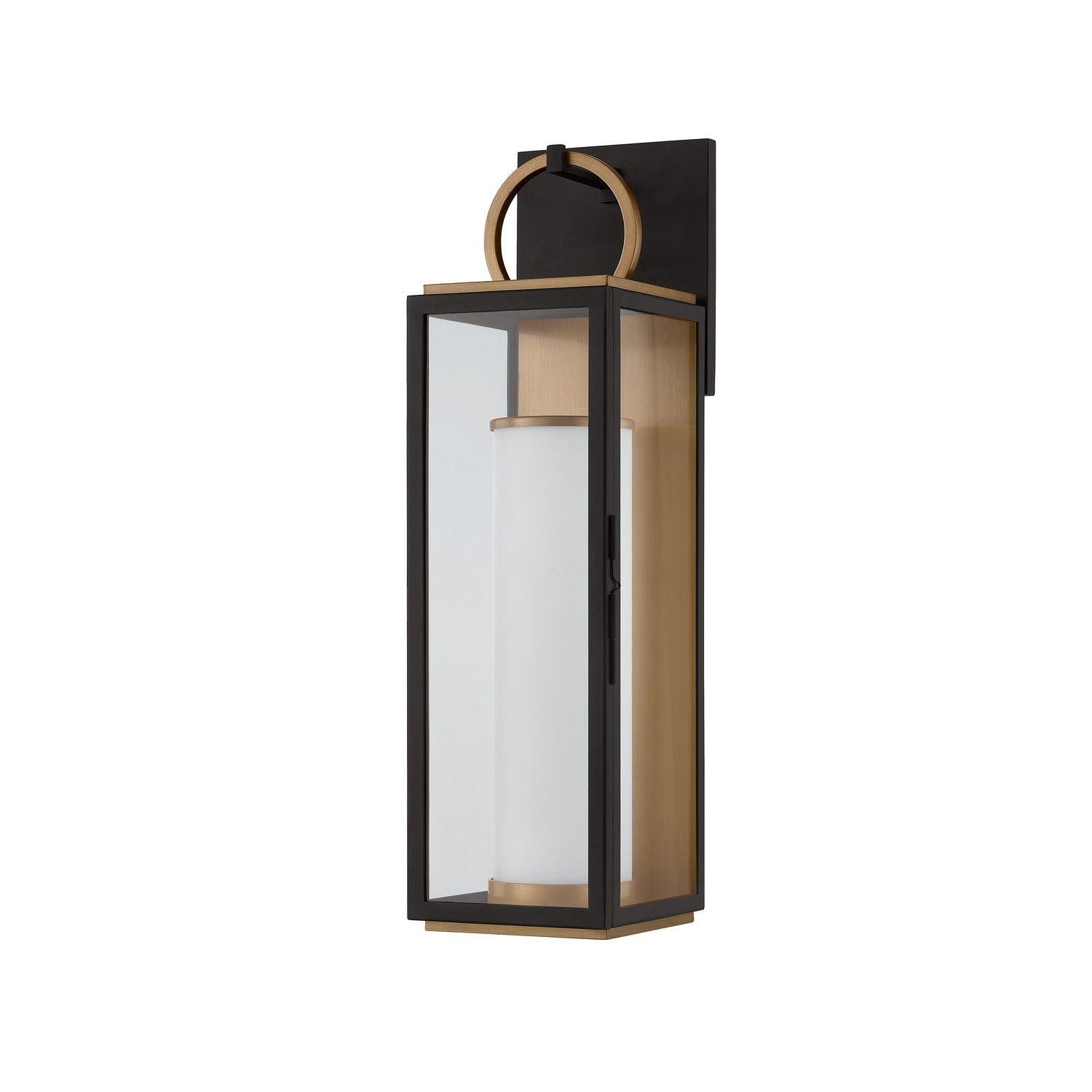 Troy Lighting Canada - B6723-PBR/TBK - LED Wall Sconce - Gareth - Patina Brass/Textured Black
