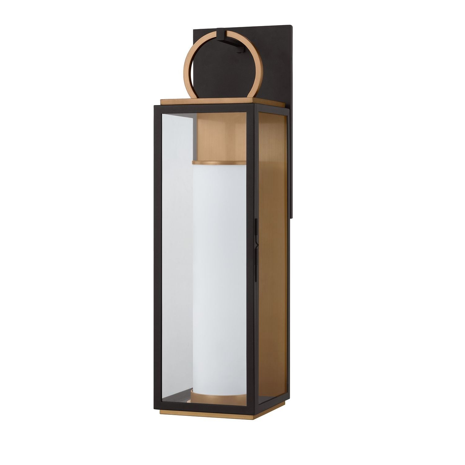 Troy Lighting Canada - B6730-PBR/TBK - LED Wall Sconce - Gareth - Patina Brass/Textured Black