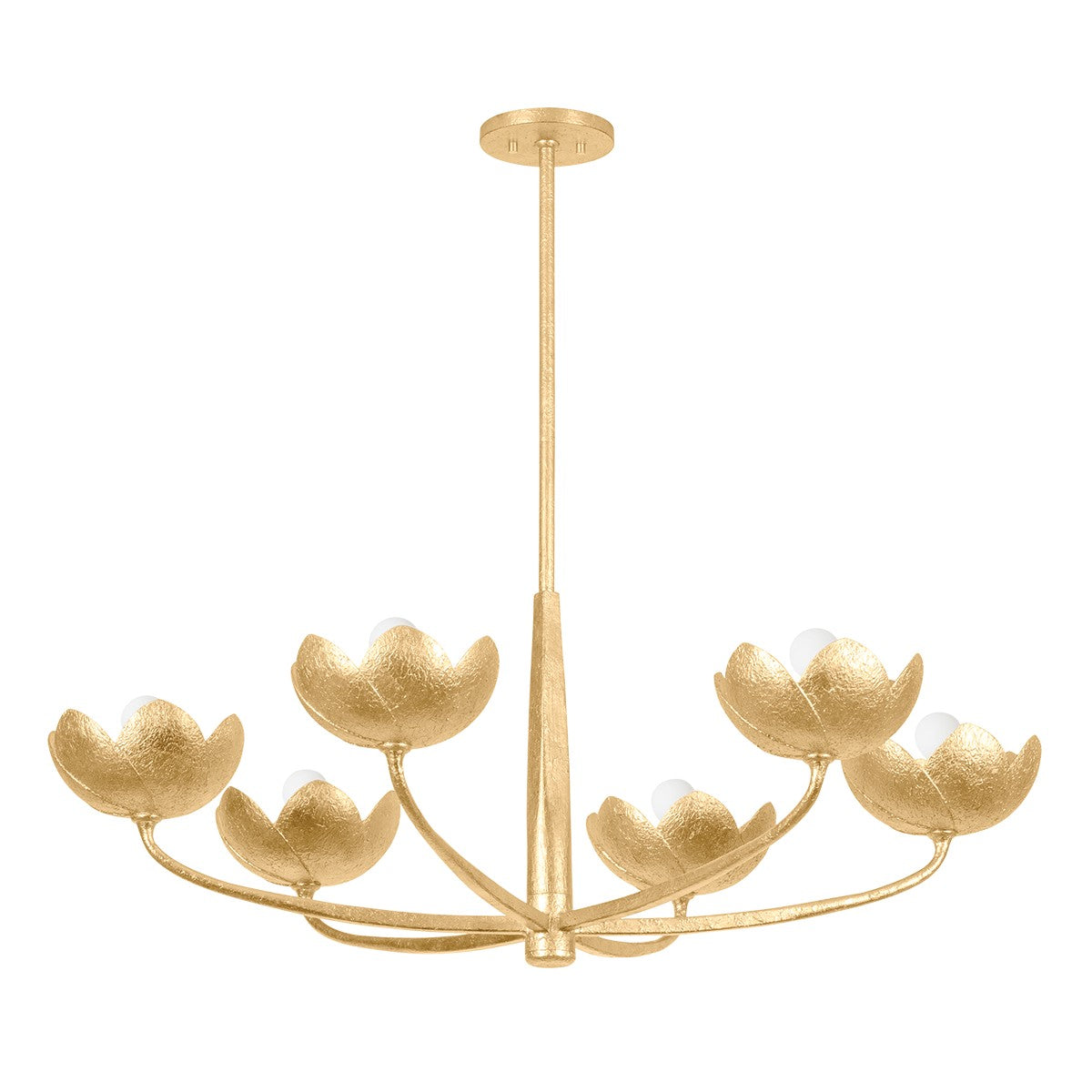 Troy Lighting Canada - F2040-VGL - Six Light Chandelier - Arcata - Vintage Gold Leaf