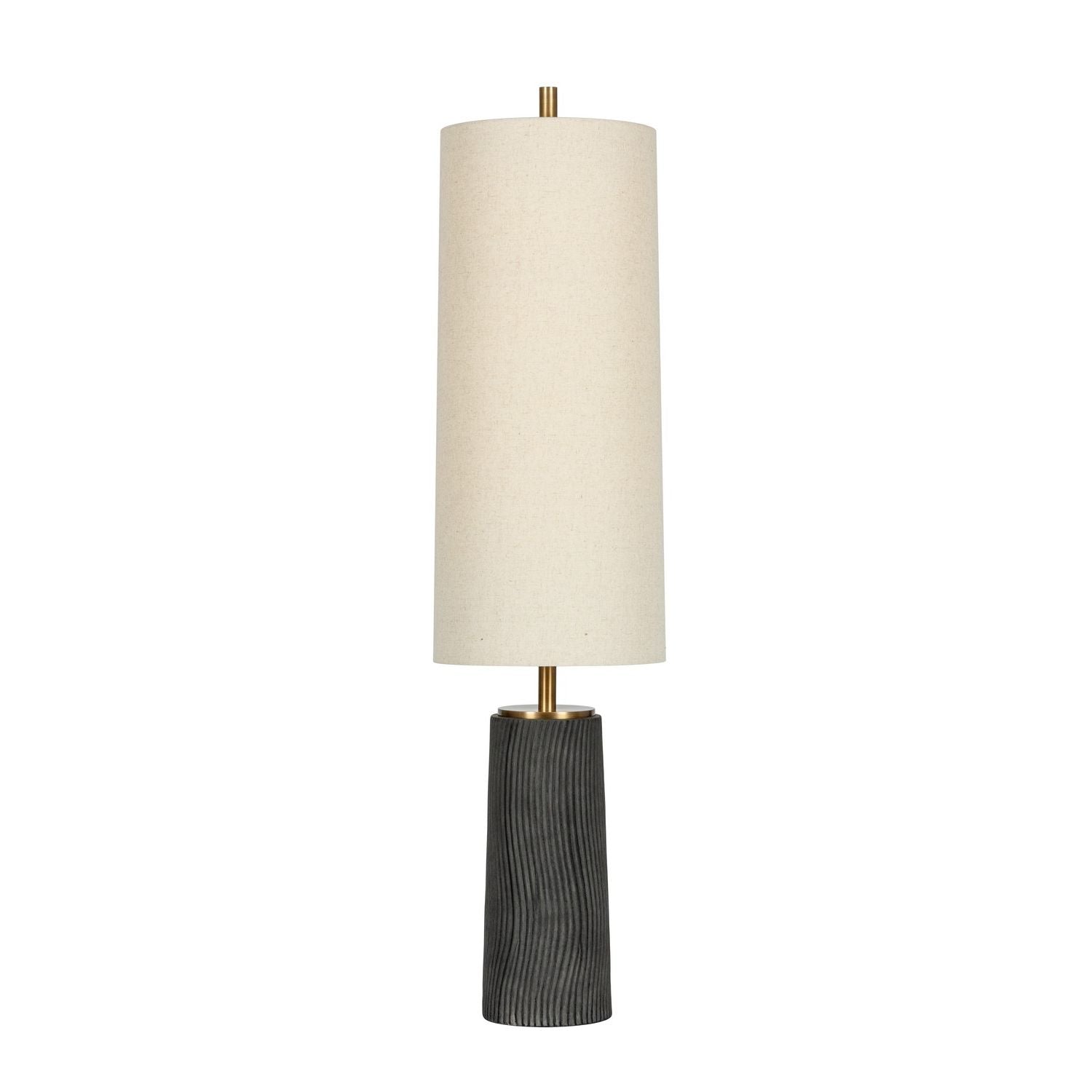 Troy Lighting Canada - PFL1156-PBR/CDG - Three Light Floor Lamp - Thane - Patina Brass/Ceramic Meditation Grey