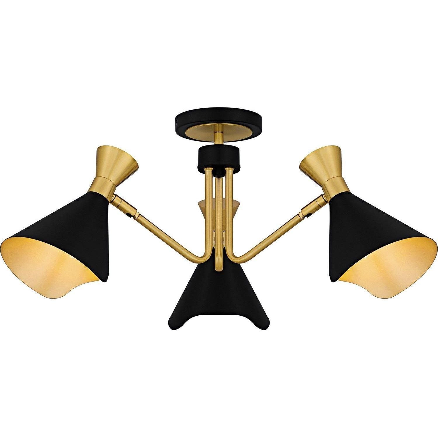 Quoizel - Arden Semi-Flush Mount - ADN1726MBK - Canada Light Shop