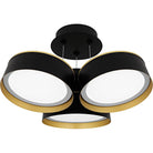 Quoizel - Byrnes LED Semi-Flush Mount - BYS1719MBK - Canada Light Shop
