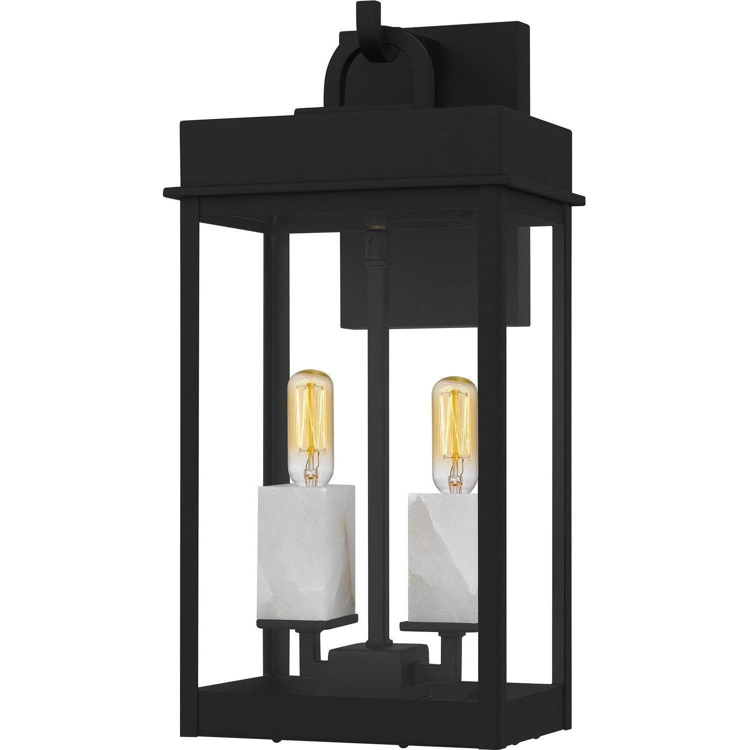 Quoizel - Carmen Outdoor Wall Lantern - CAM8408MBK - Canada Light Shop