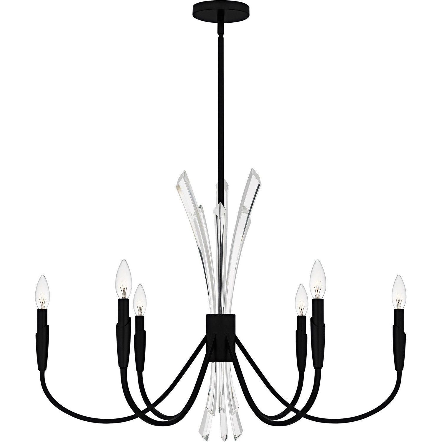 Quoizel - Cecily Chandelier - CCY5032MBK - Canada Light Shop