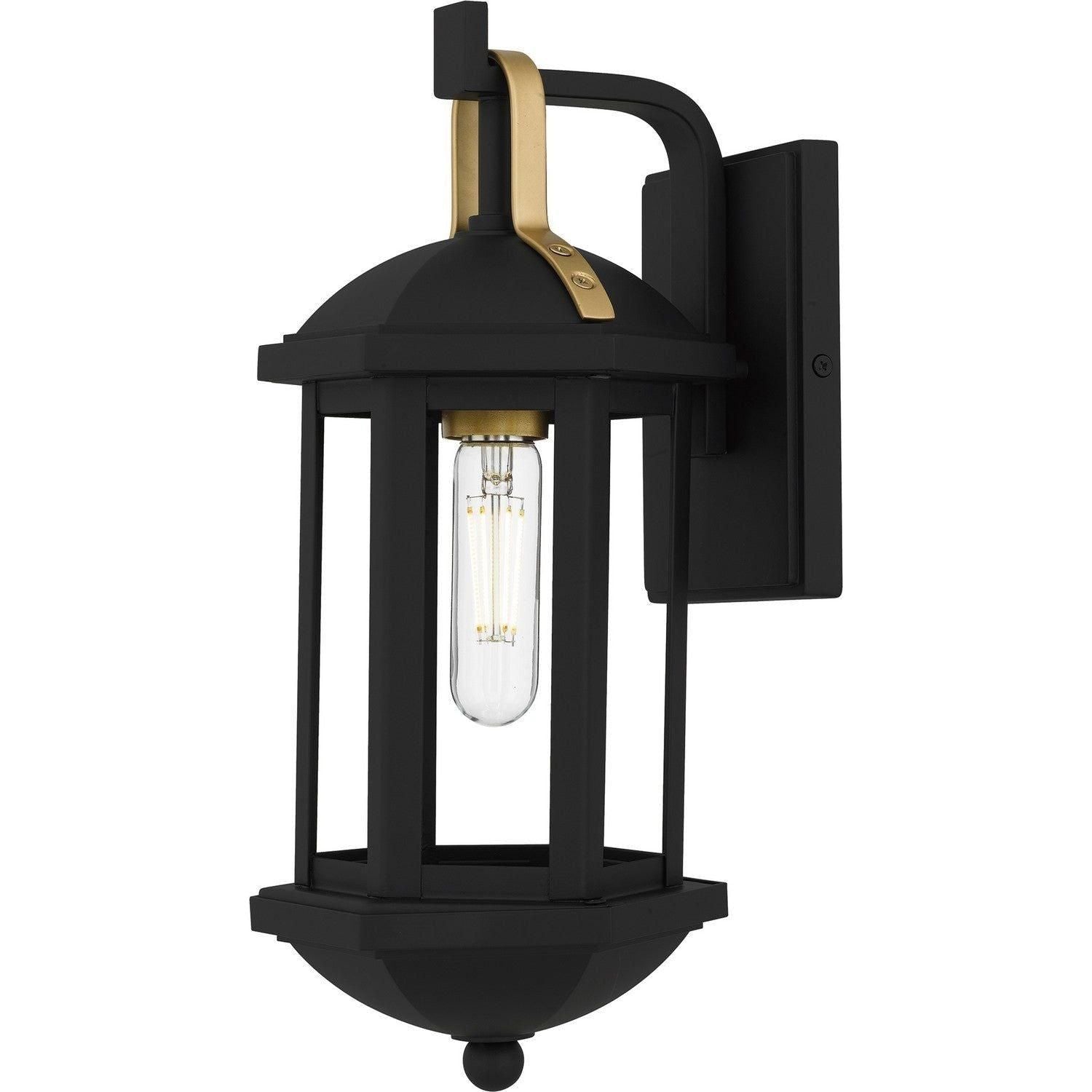 Quoizel - Crestfield Outdoor Wall Lantern - CFD8406MBK - Canada Light Shop