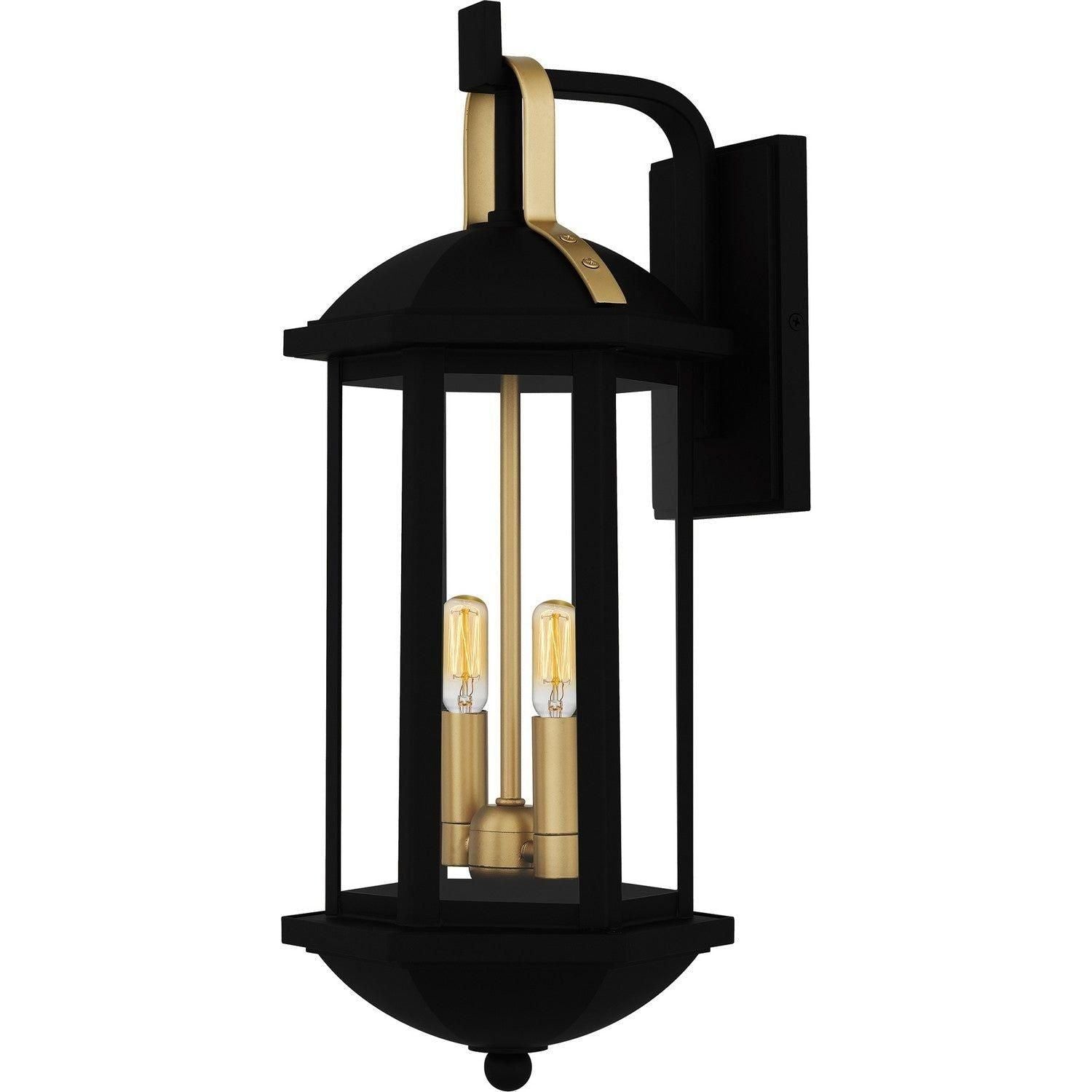 Quoizel - Crestfield Outdoor Wall Lantern - CFD8408MBK - Canada Light Shop
