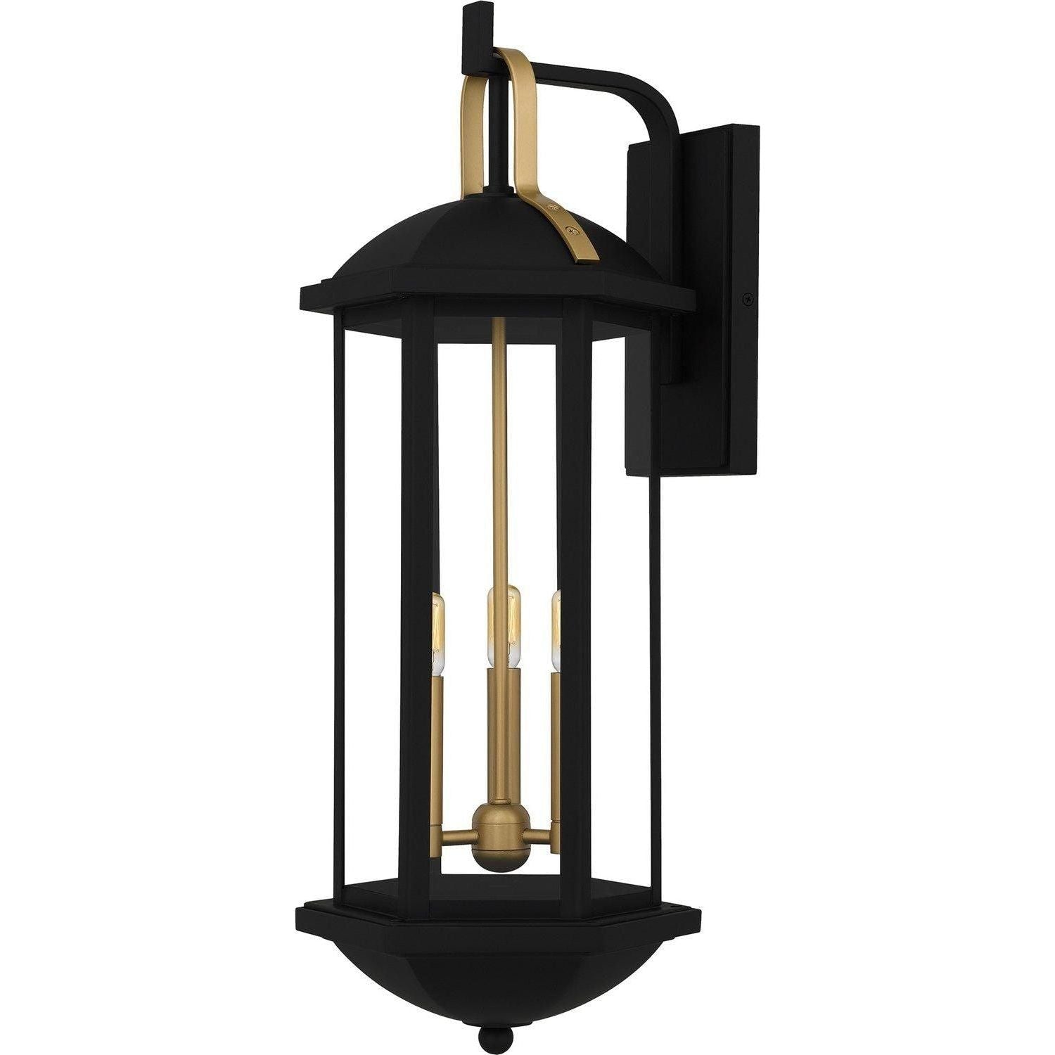 Quoizel - Crestfield Outdoor Wall Lantern - CFD8410MBK - Canada Light Shop
