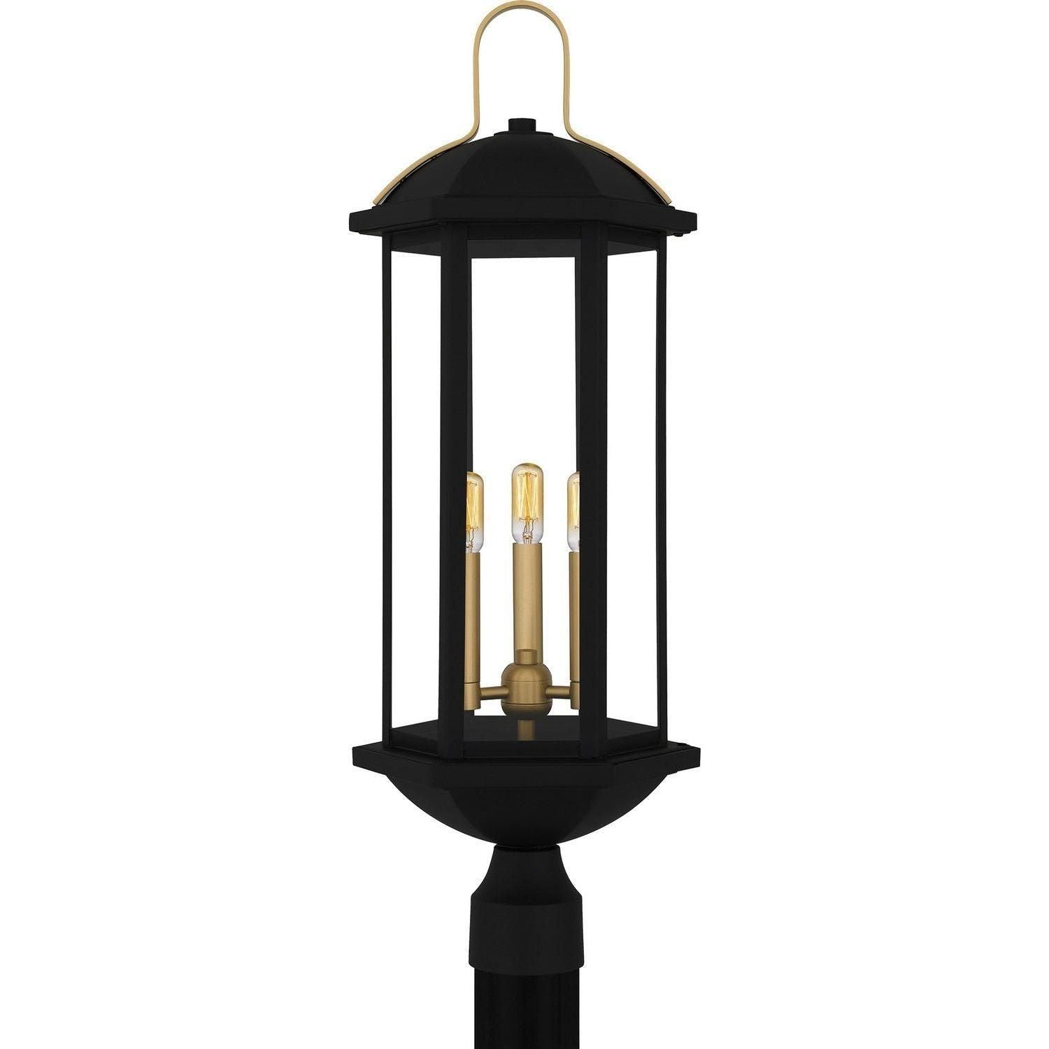 Quoizel - Crestfield Outdoor Post Lantern - CFD9010MBK - Canada Light Shop