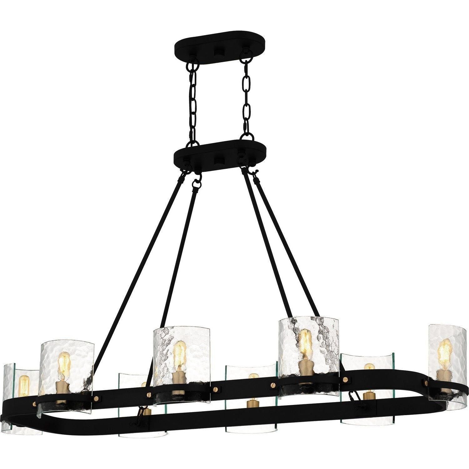 Quoizel - Gloucester Linear Chandelier - GLC842MBK - Canada Light Shop