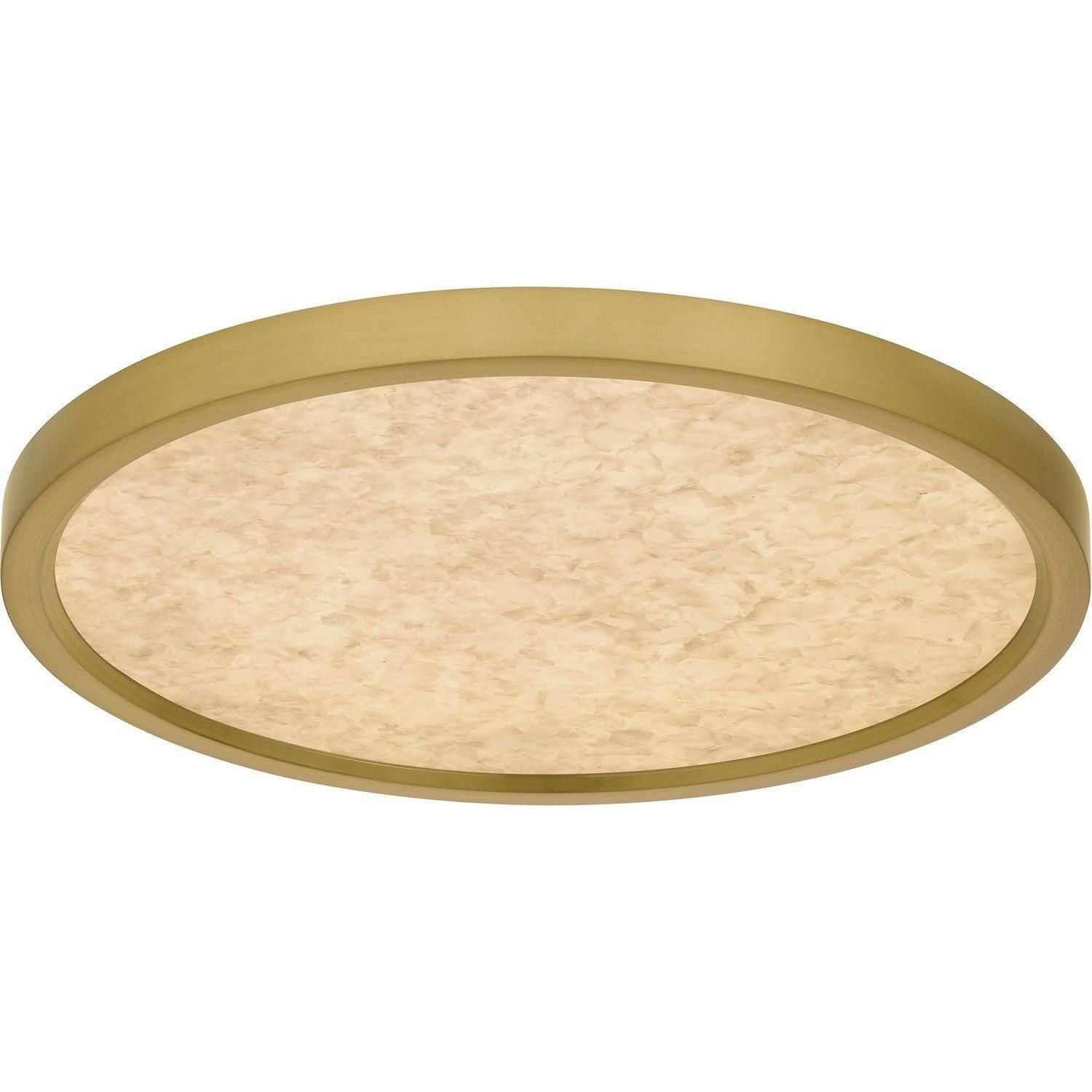 Quoizel - Outskirts Alabaster LED Flush Mount - OSTA1715BRG - Canada Light Shop