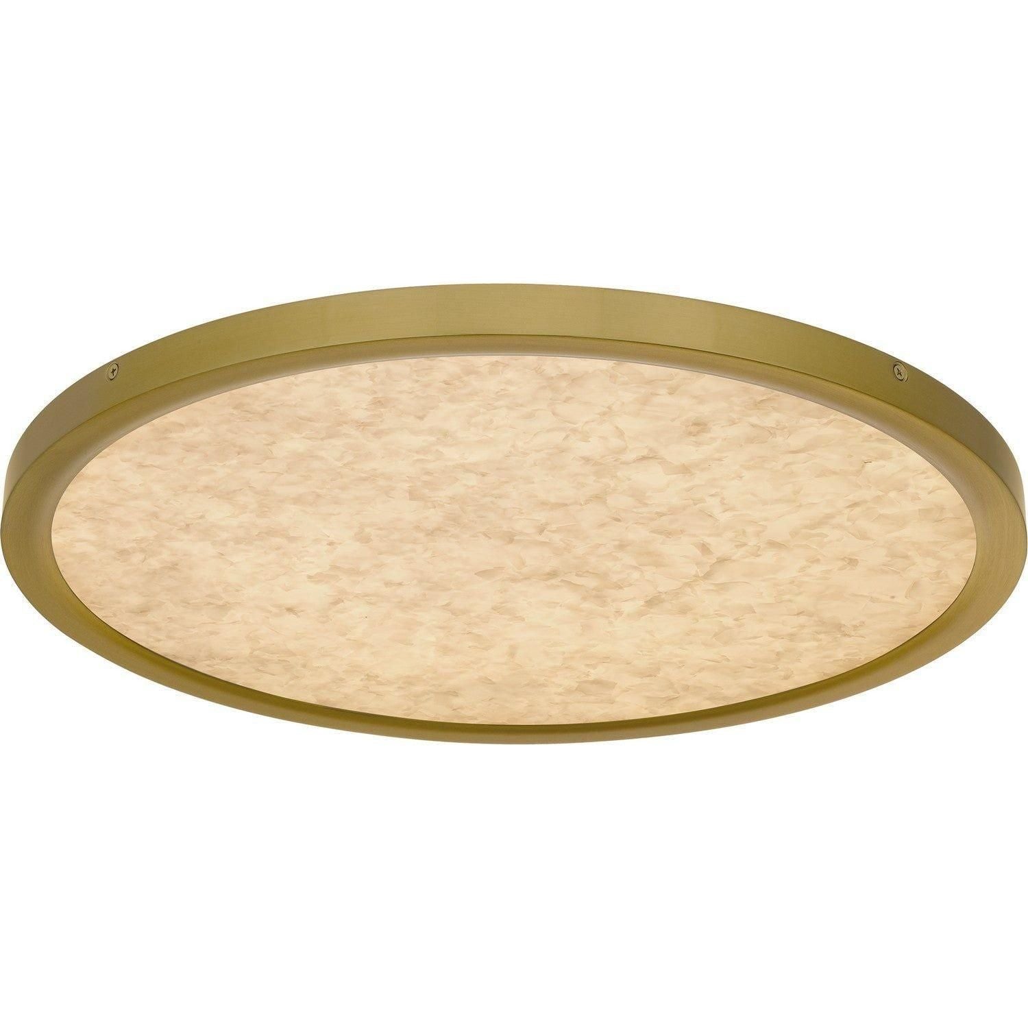 Quoizel - Outskirts Alabaster LED Flush Mount - OSTA1720BRG - Canada Light Shop