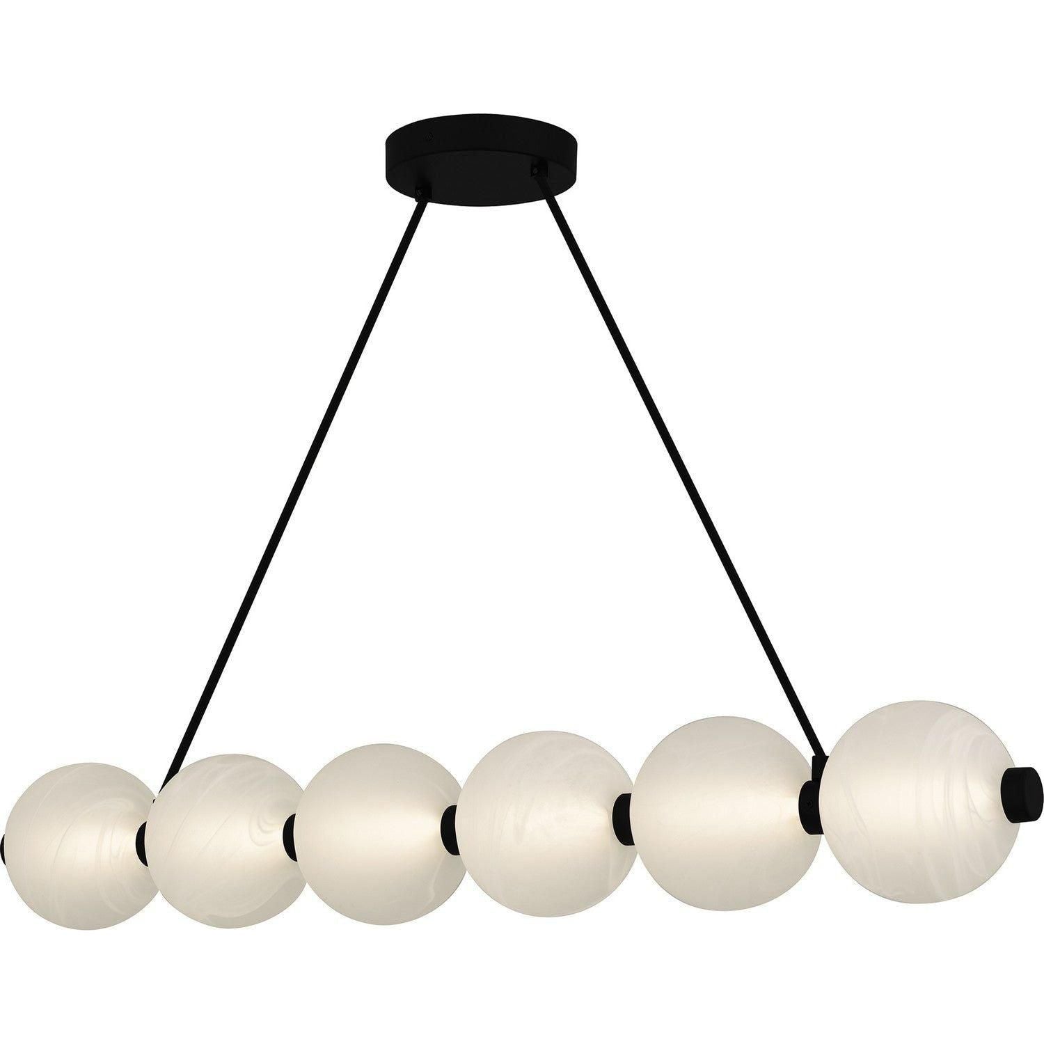 Quoizel - Clarendon LED Linear Chandelier - PCCAD144MBK - Canada Light Shop